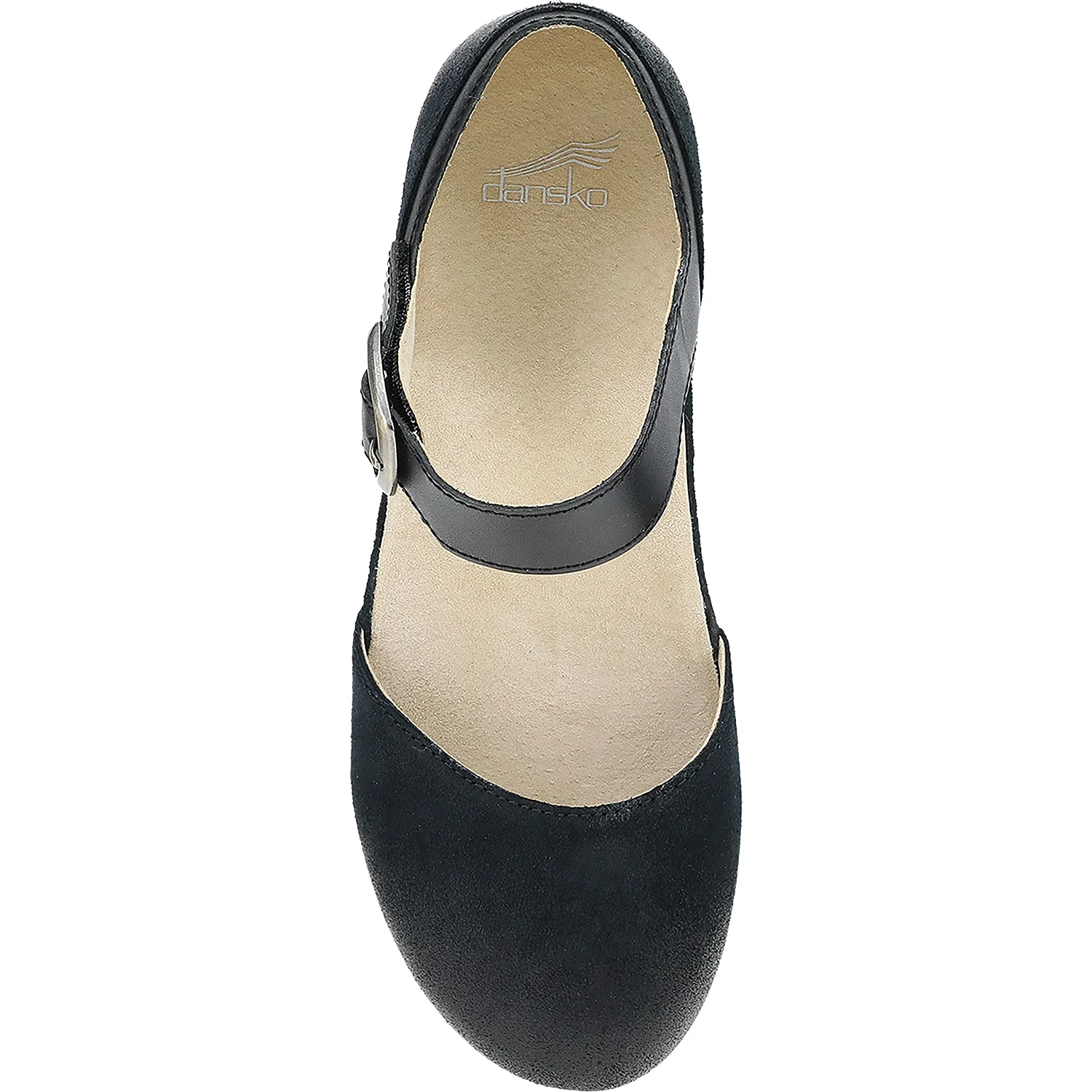 Dansko Mae Women's Mary Janes Traditional Black Burnished Suede - Image 2