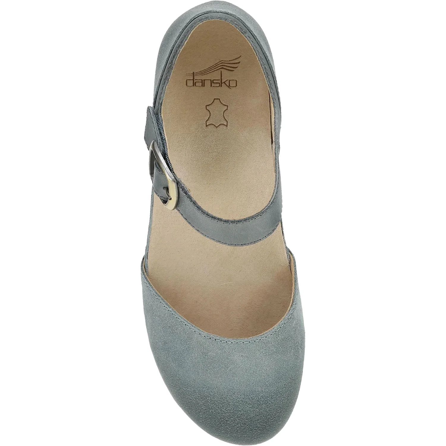 Dansko Mae Women's Mary Janes Denim Burnished Suede - Image 2