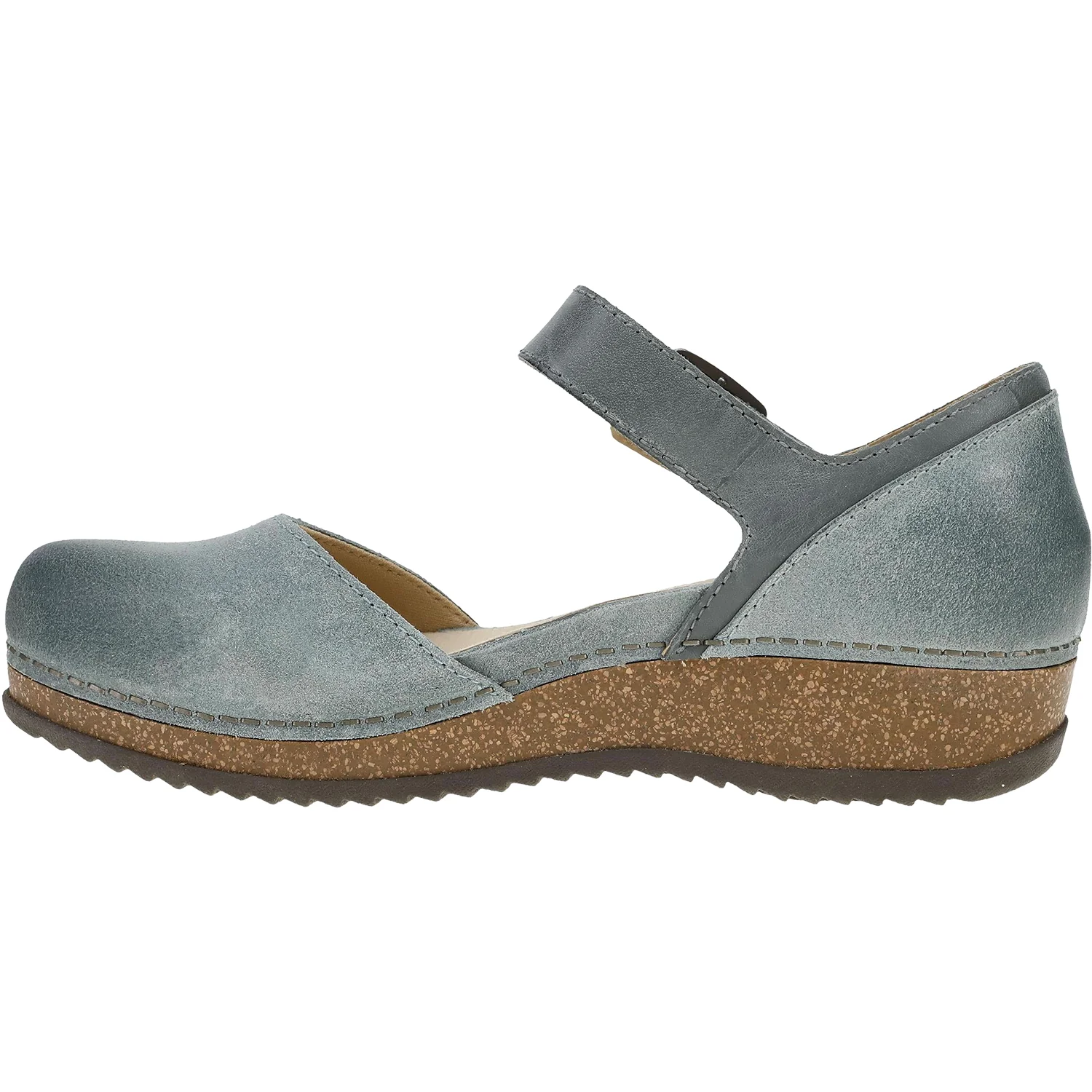 Dansko Mae Women's Mary Janes Denim Burnished Suede - Image 3