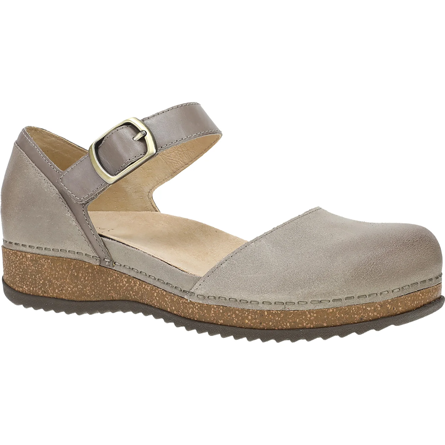 Dansko Mae Women's Mary Jane Traditional Taupe Suede - Image 4