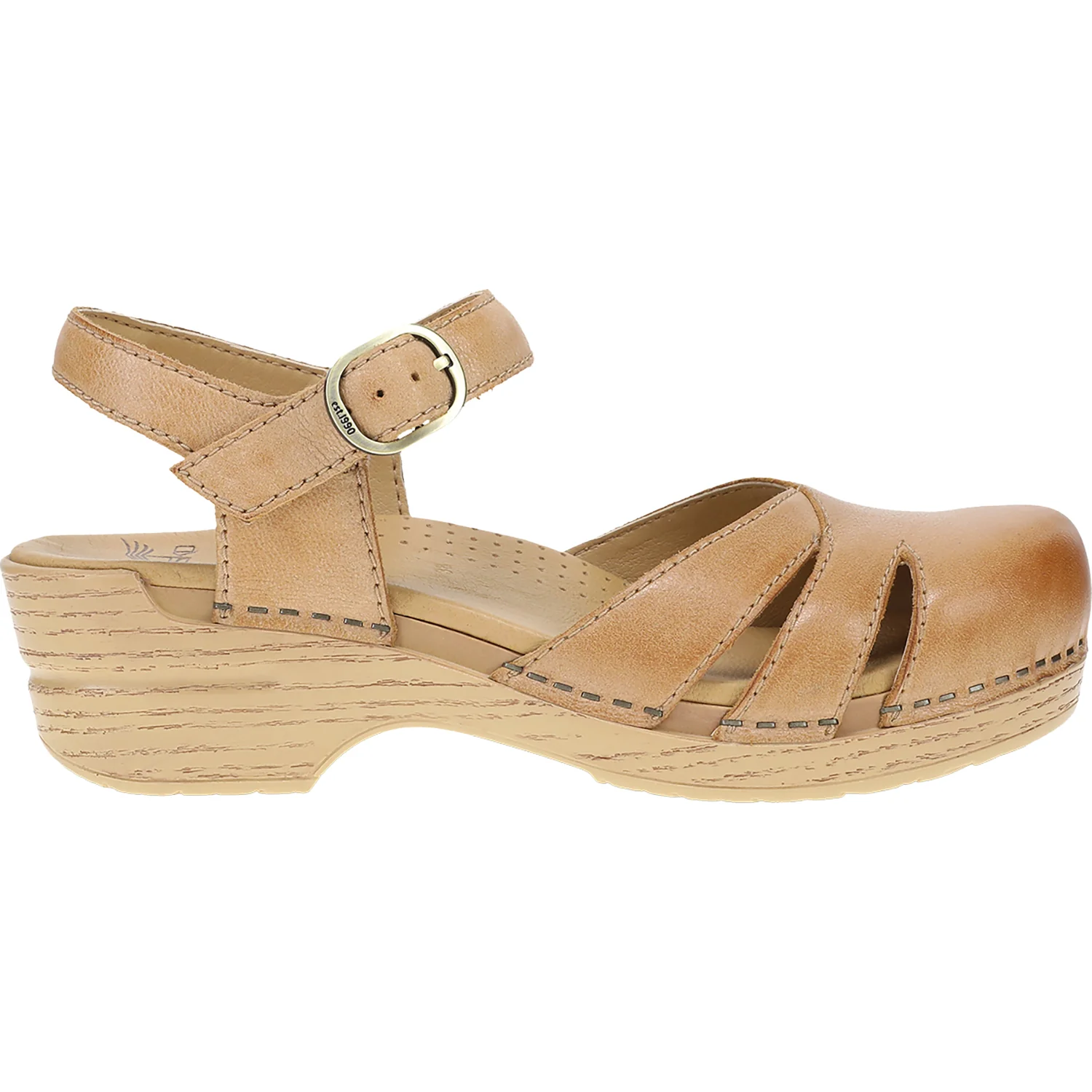 Dansko Margreta Women's Mary Jane Clogs Honey Distressed