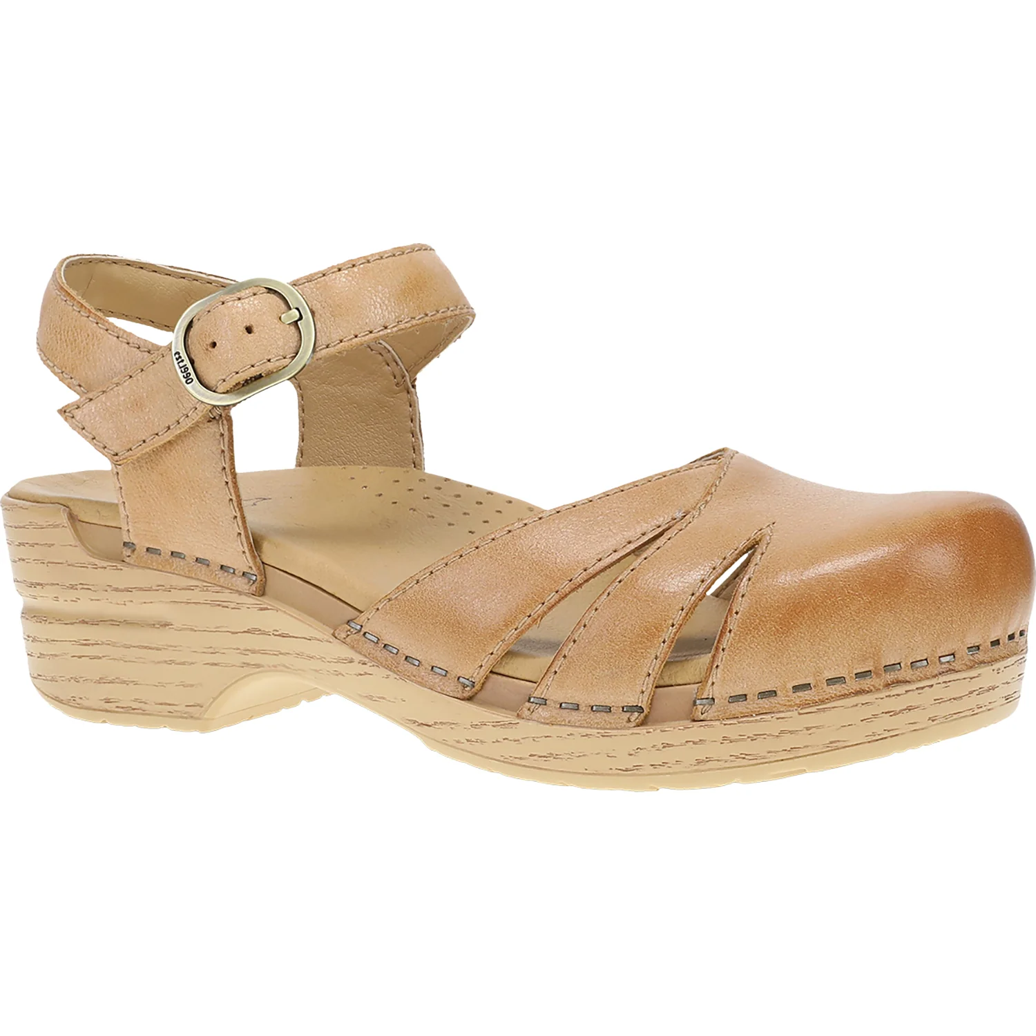 Dansko Margreta Women's Mary Jane Clogs Honey Distressed - Image 5