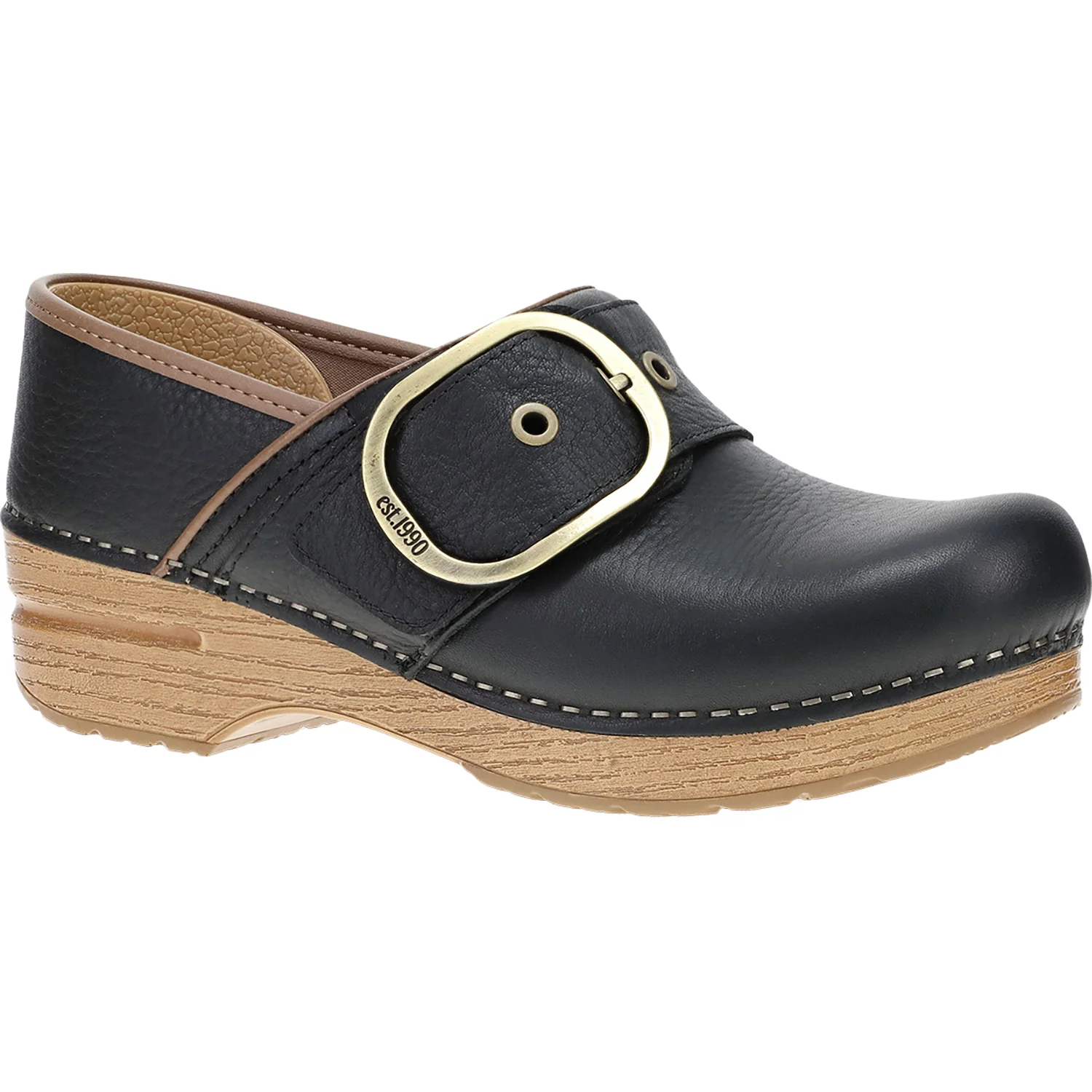 Dansko Pearson Women's Clogs Black Tumbled - Image 4