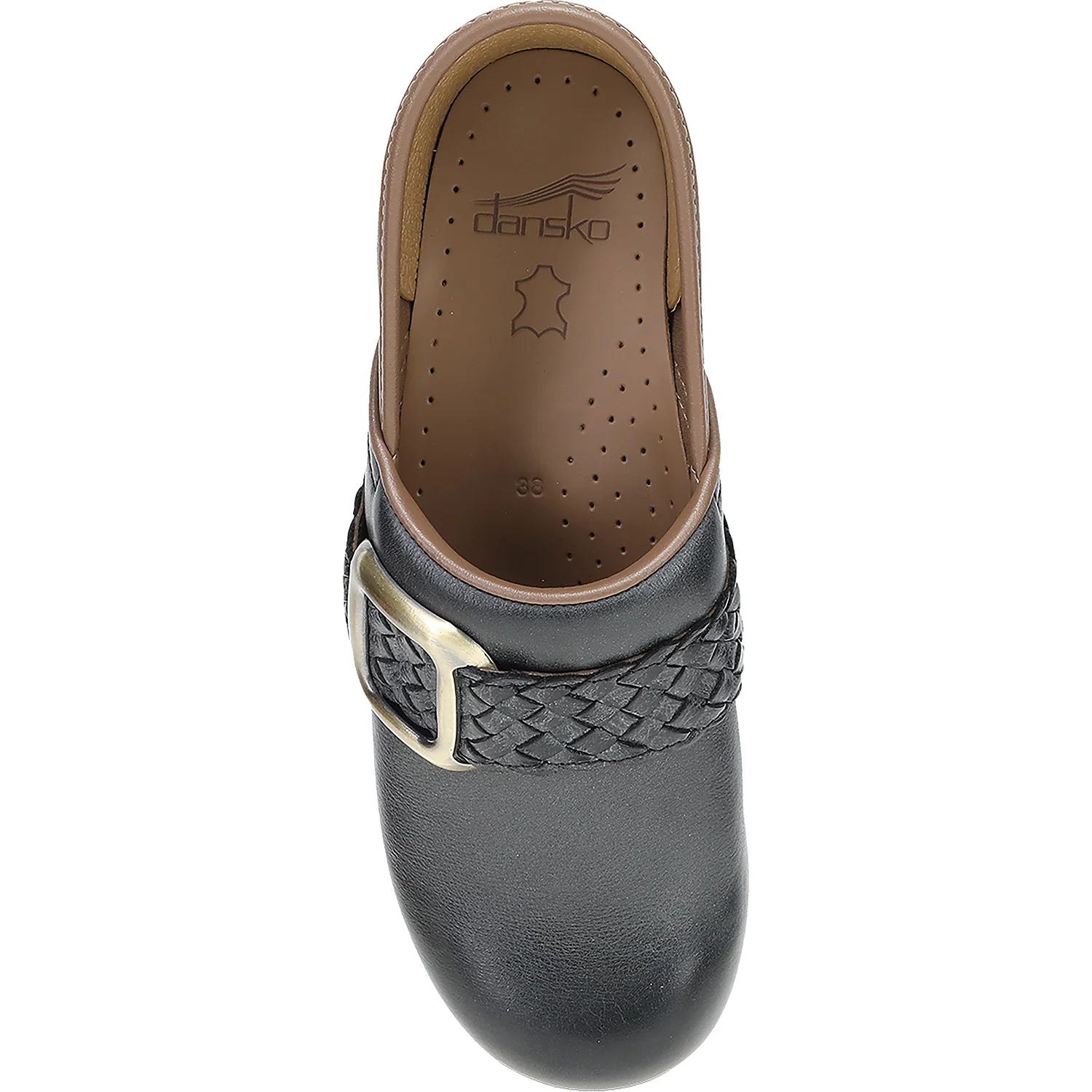 Dansko Pro Braided Clog Women's Closed Back Clogs Black - Image 2