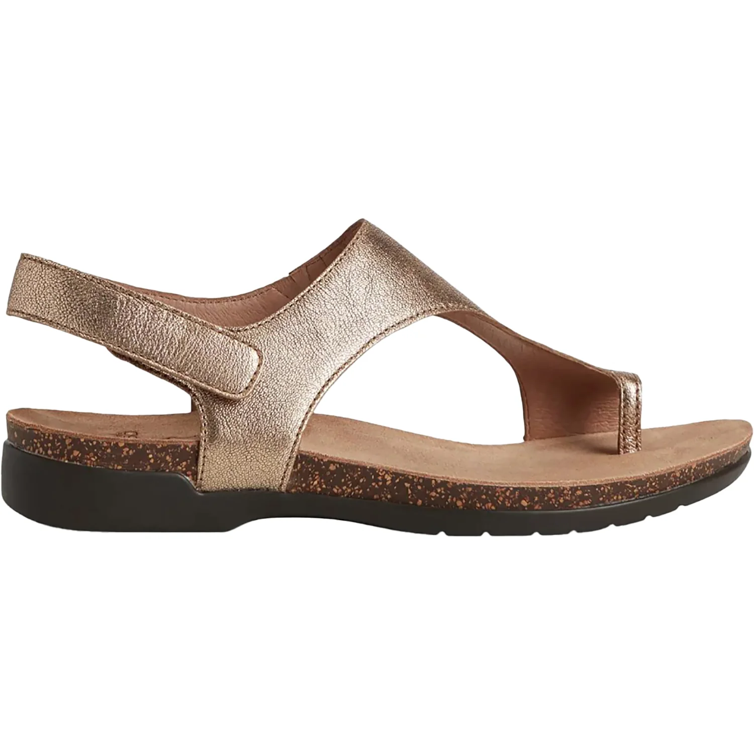 Dansko Reece Women's Thong Sandals Bronze Metallic