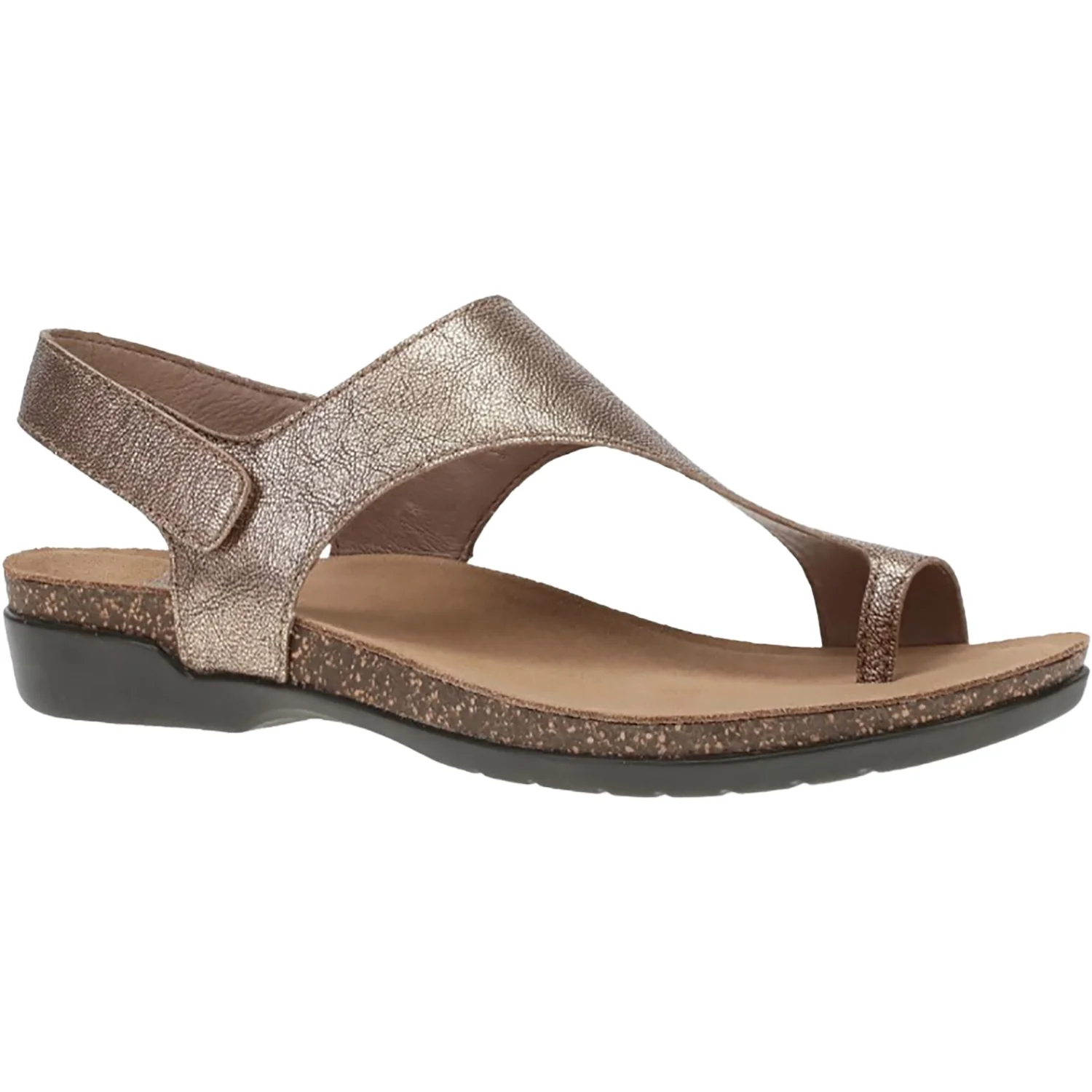 Dansko Reece Women's Thong Sandals Bronze Metallic - Image 3
