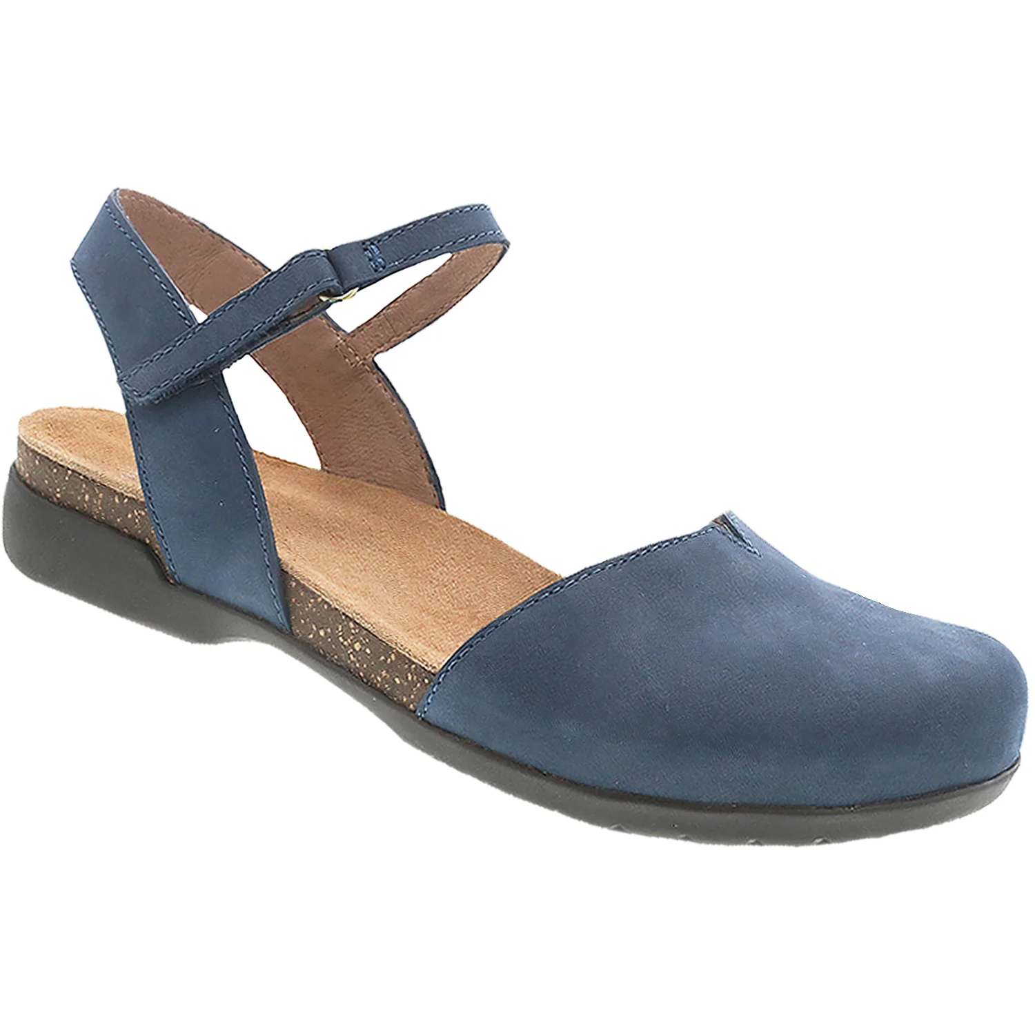 Dansko Rowan Women's Shoes Navy Milled Nubuck - Image 3
