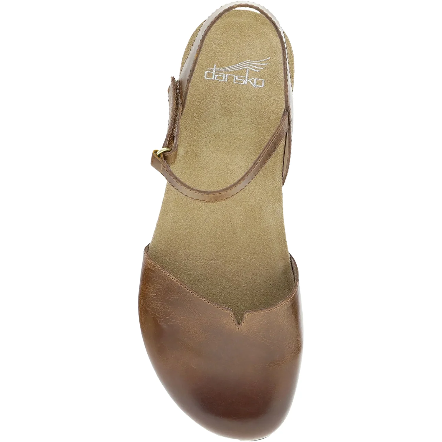 Dansko Rowan Women's Shoes Tan Waxy Burnished Nubuck - Image 2