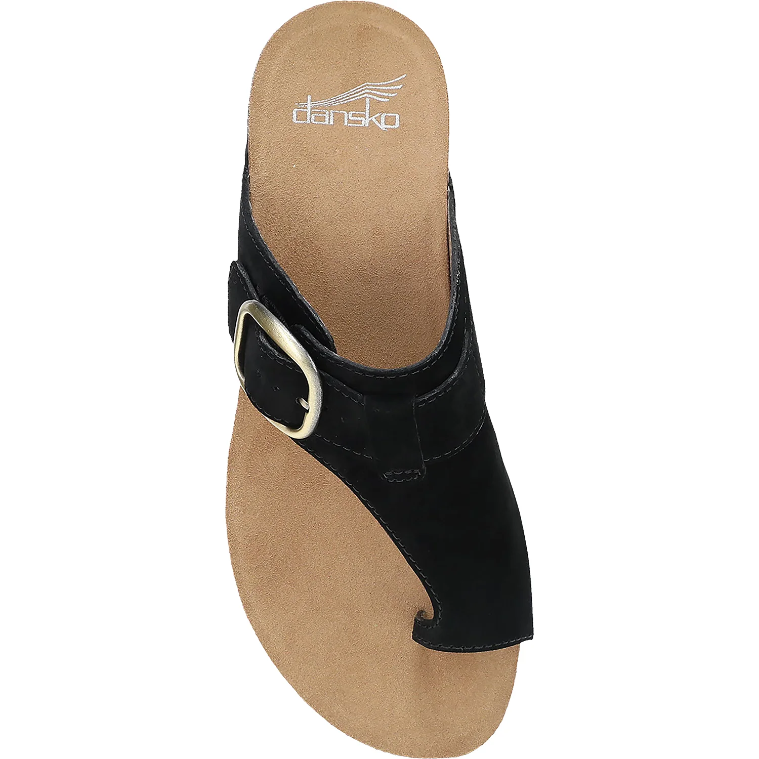 Dansko Rylee Women's Sandals Thong Sandals Black Suede - Image 2