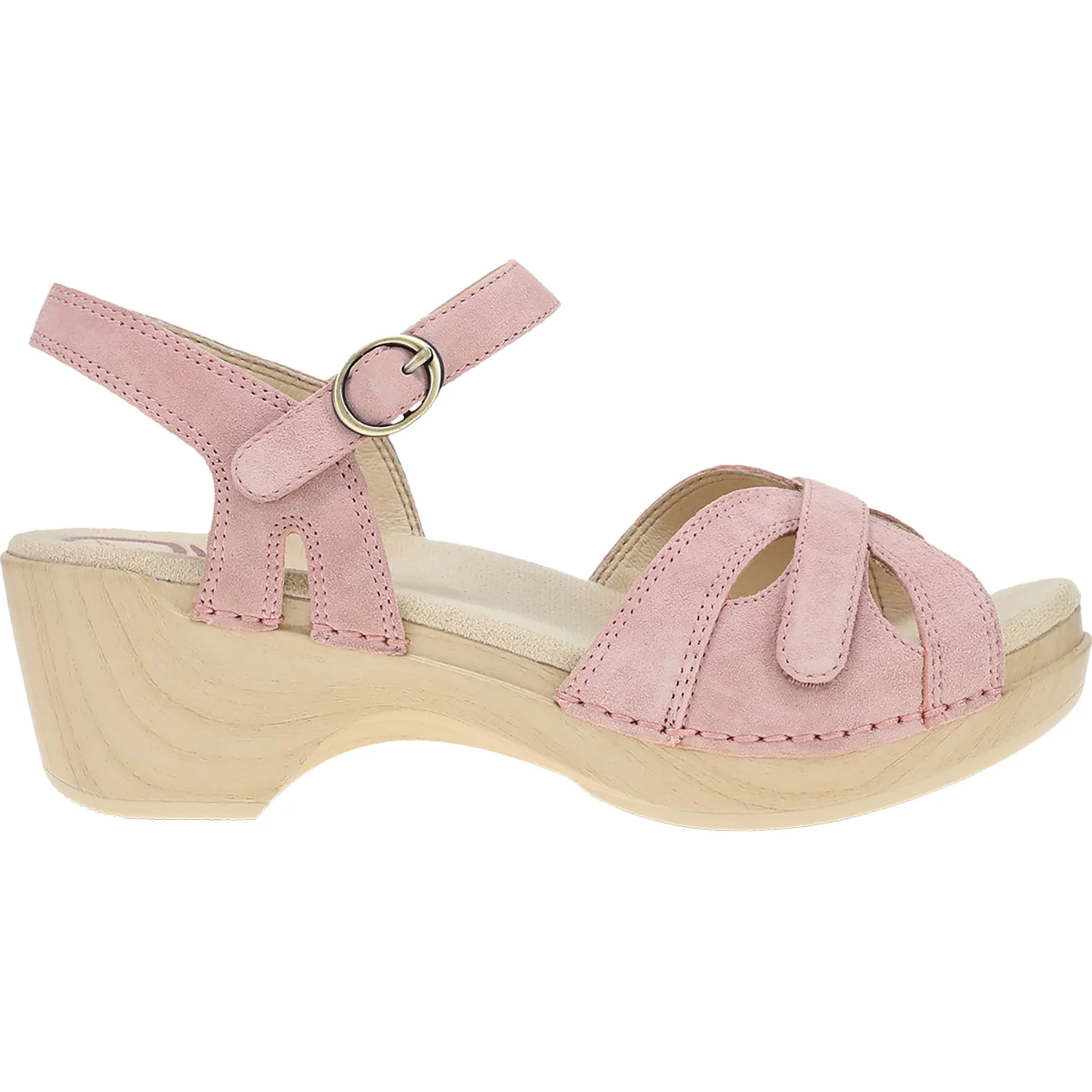 Dansko Season Women's Backstrap Sandals Petal Suede