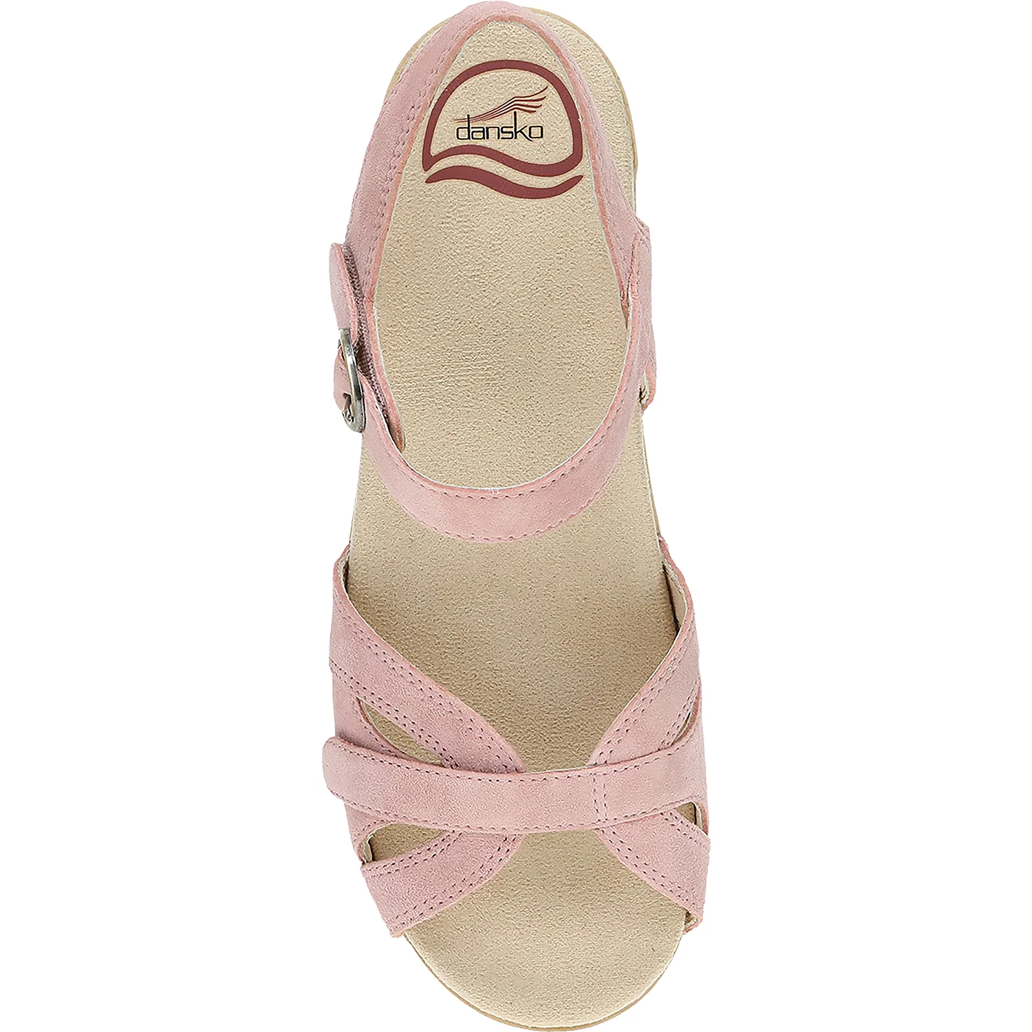 Dansko Season Women's Backstrap Sandals Petal Suede - Image 2