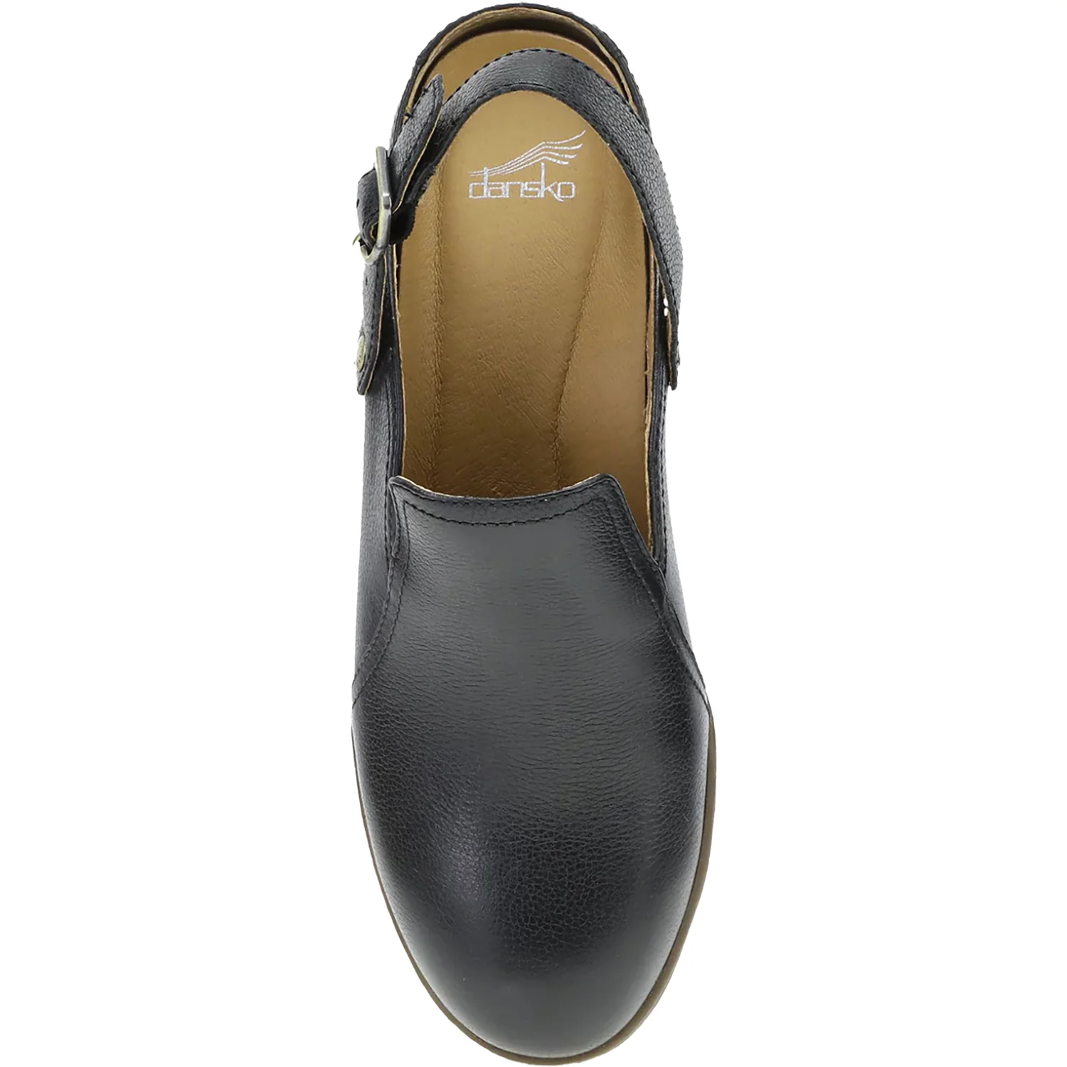 Dansko Sherian Women's Slip Ons Black Waterproof Milled Leather - Image 2