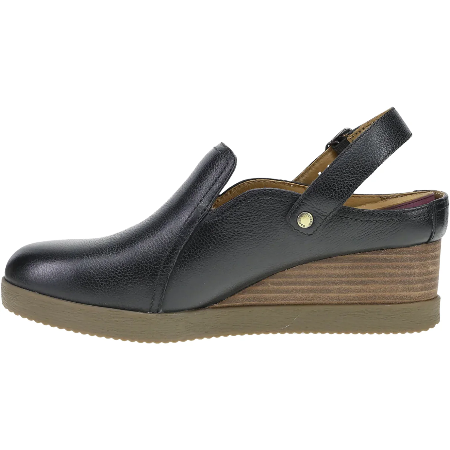 Dansko Sherian Women's Slip Ons Black Waterproof Milled Leather - Image 3