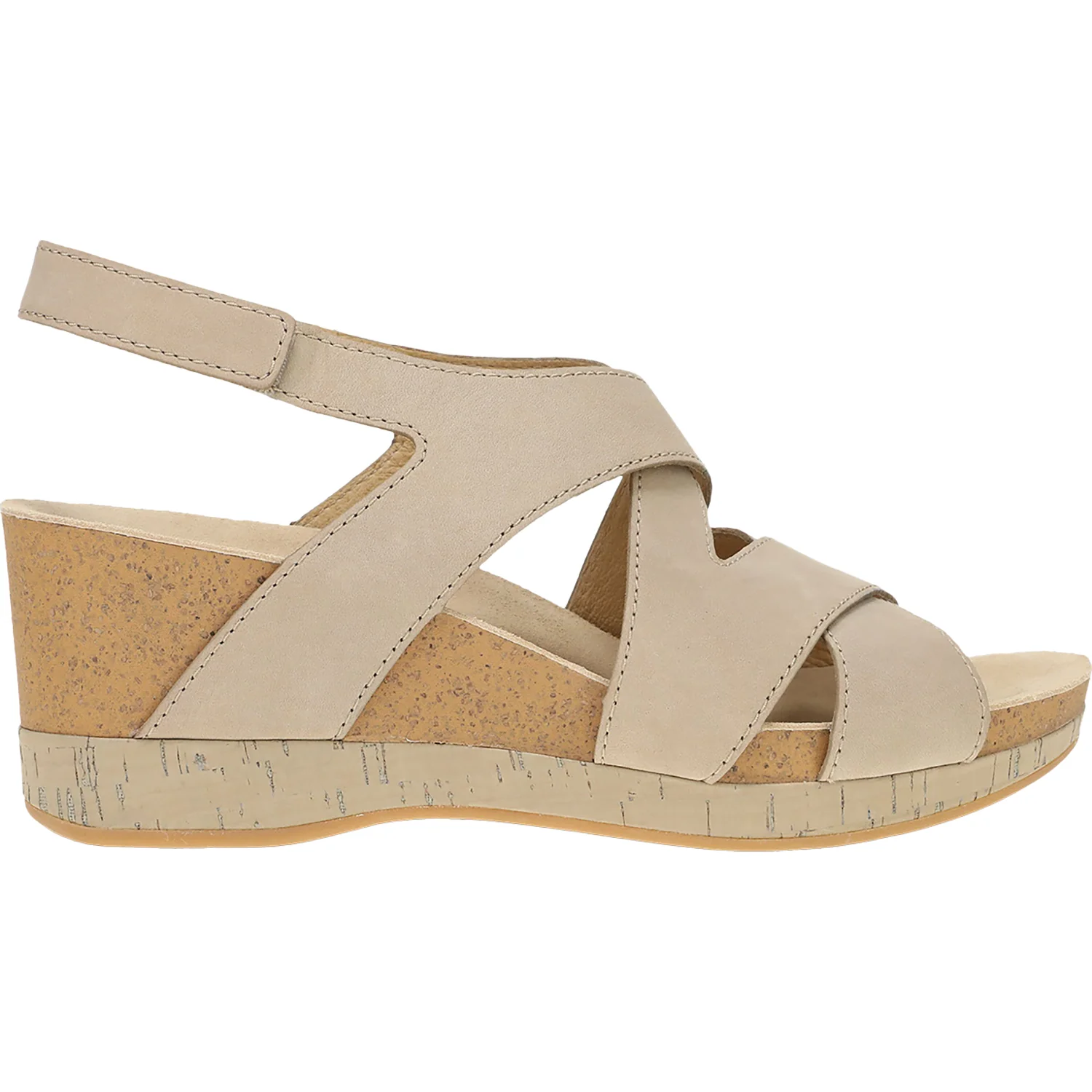 Dansko Shyla Women's Wedge Sandals Sand Milled Nubuck
