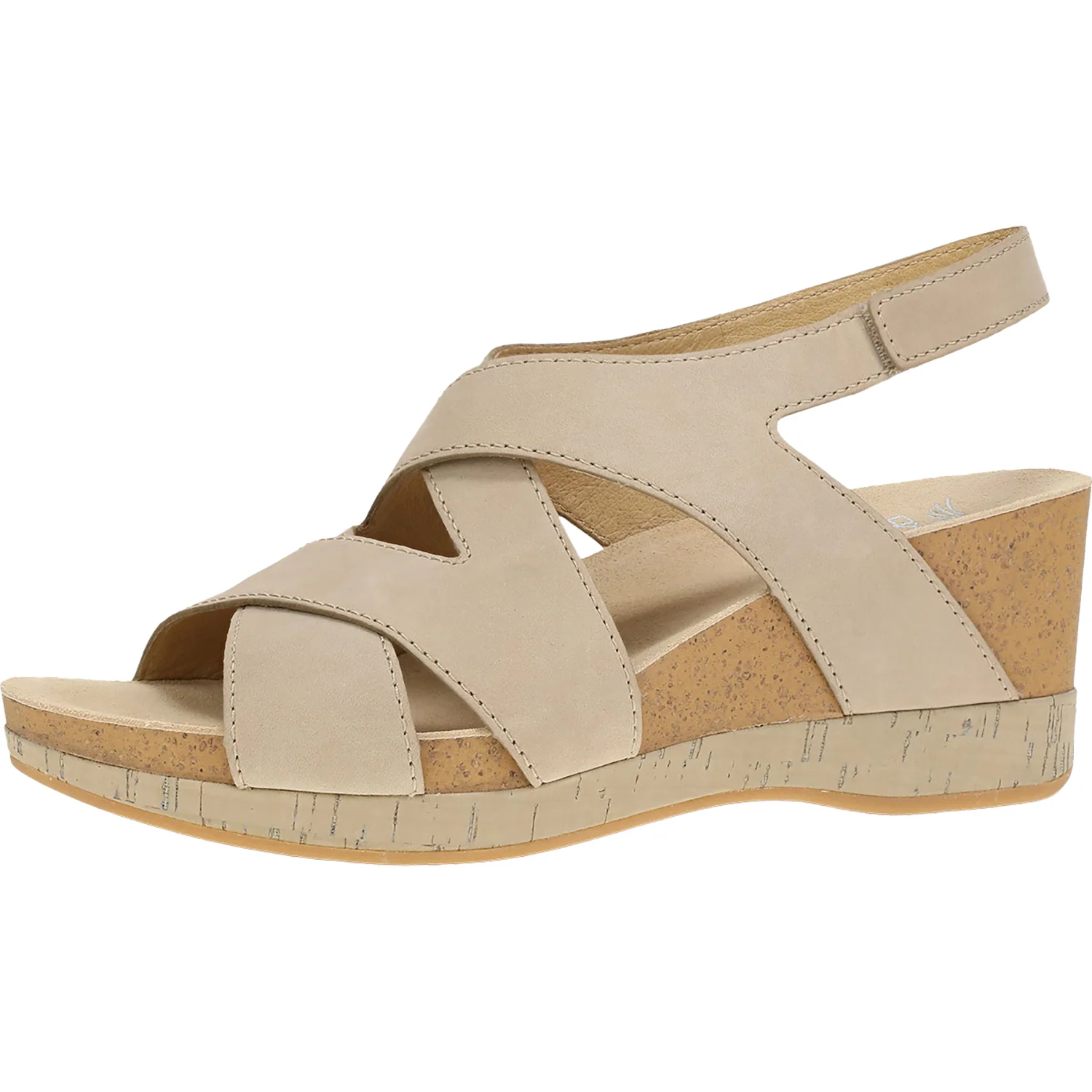 Dansko Shyla Women's Wedge Sandals Sand Milled Nubuck - Image 3
