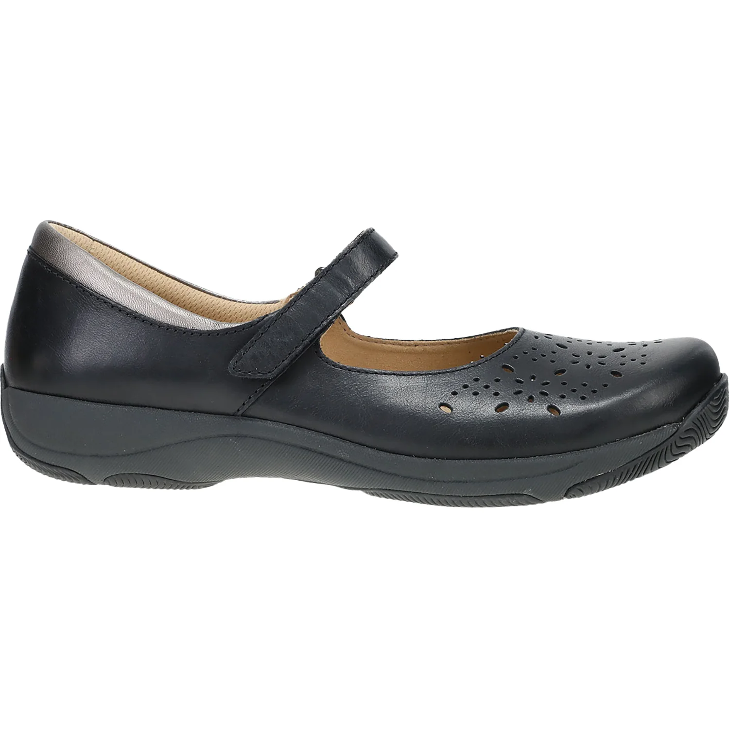 Dansko Stacy Women's Shoes Black Waxy Burnished