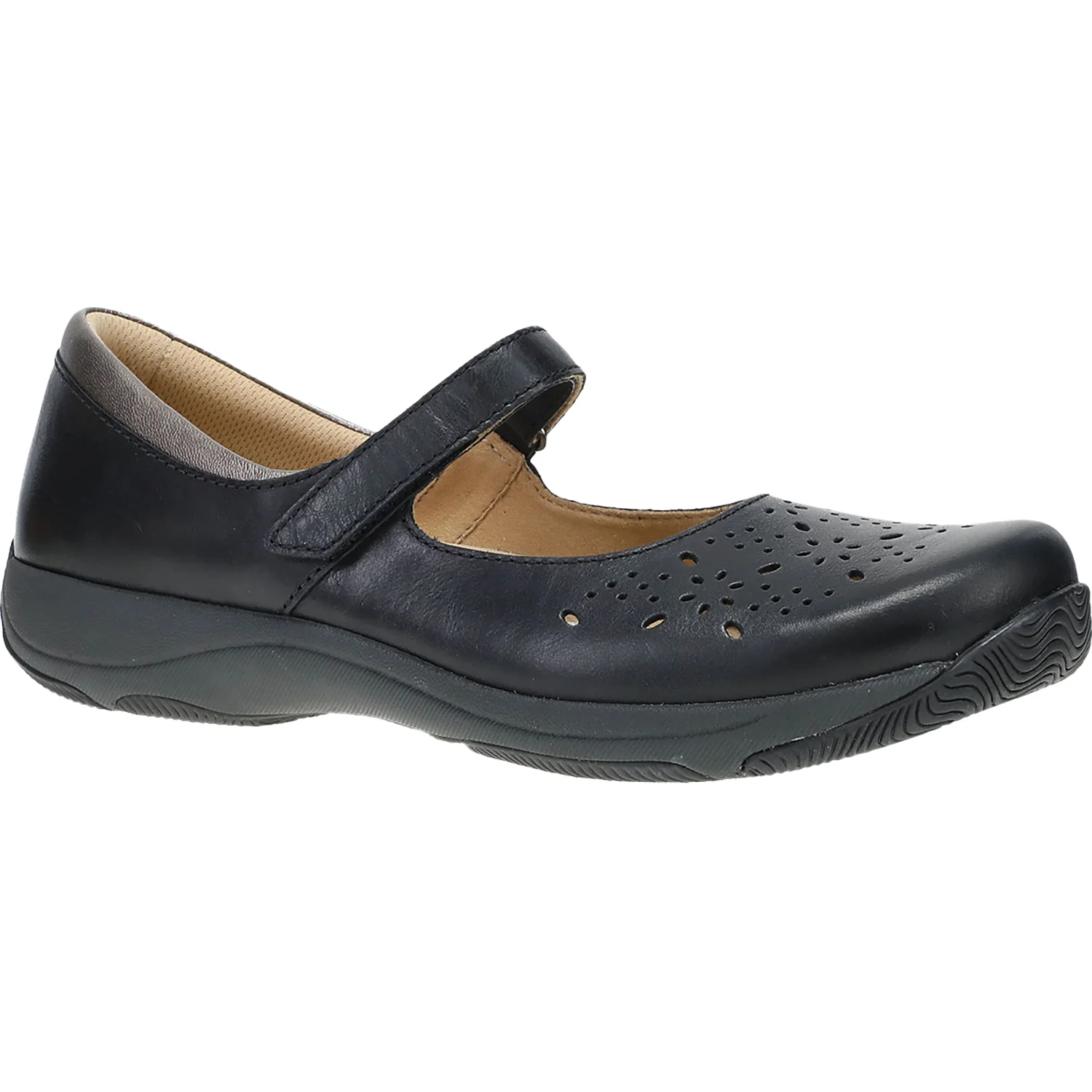 Dansko Stacy Women's Shoes Black Waxy Burnished - Image 5