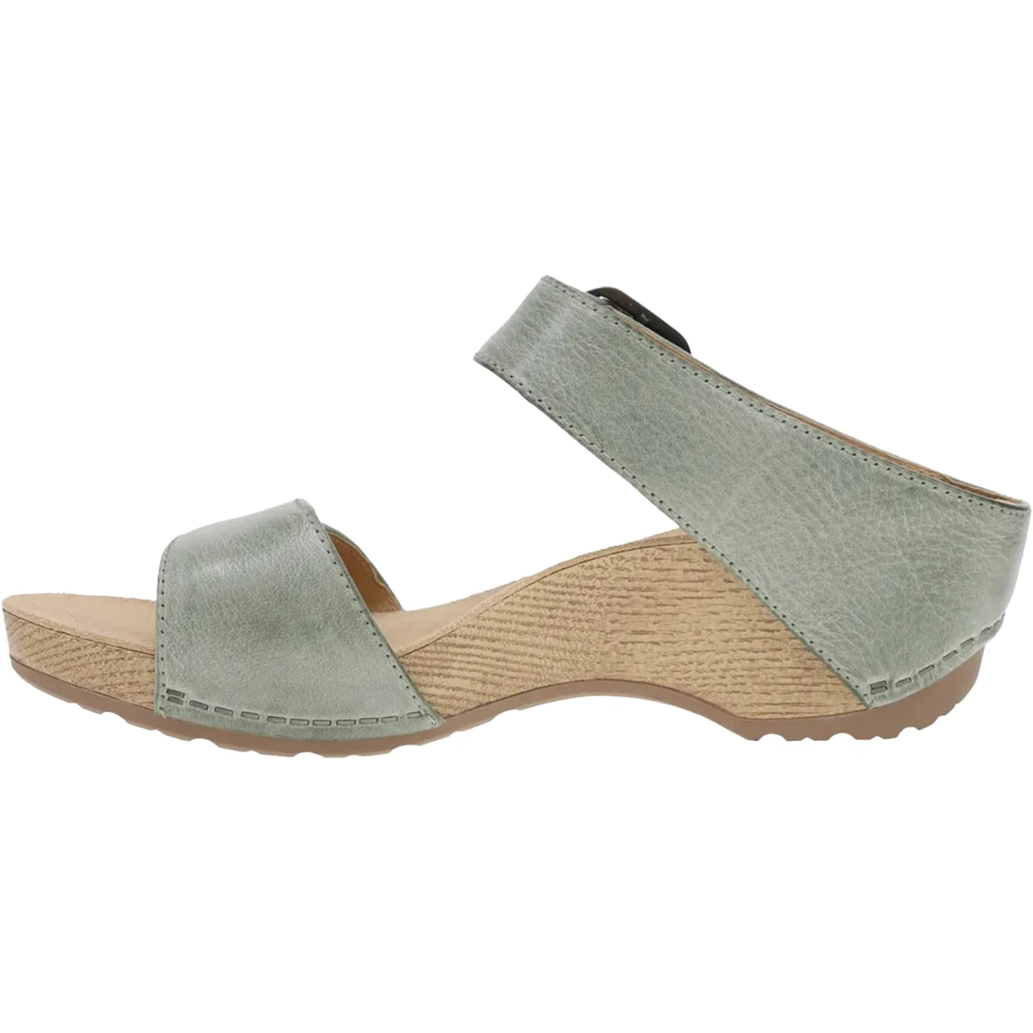 Dansko Tanya Women's Wedge Heel Slide Sandals Sage Milled Burnished Leather - Image 3
