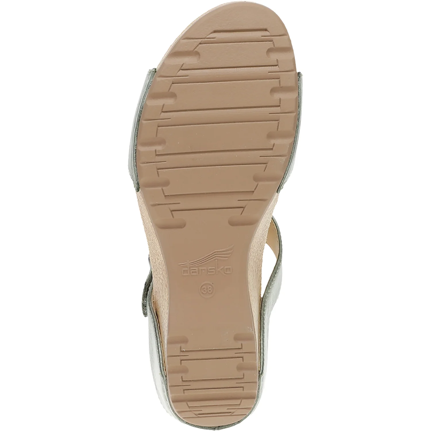 Dansko Tanya Women's Wedge Heel Slide Sandals Sage Milled Burnished Leather - Image 4