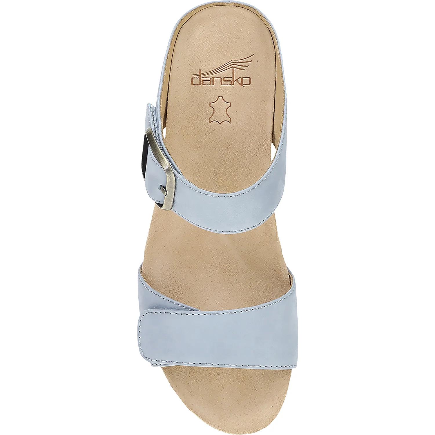 Dansko Tanya Women's Wedge Sandals Sky Nubuck - Image 2