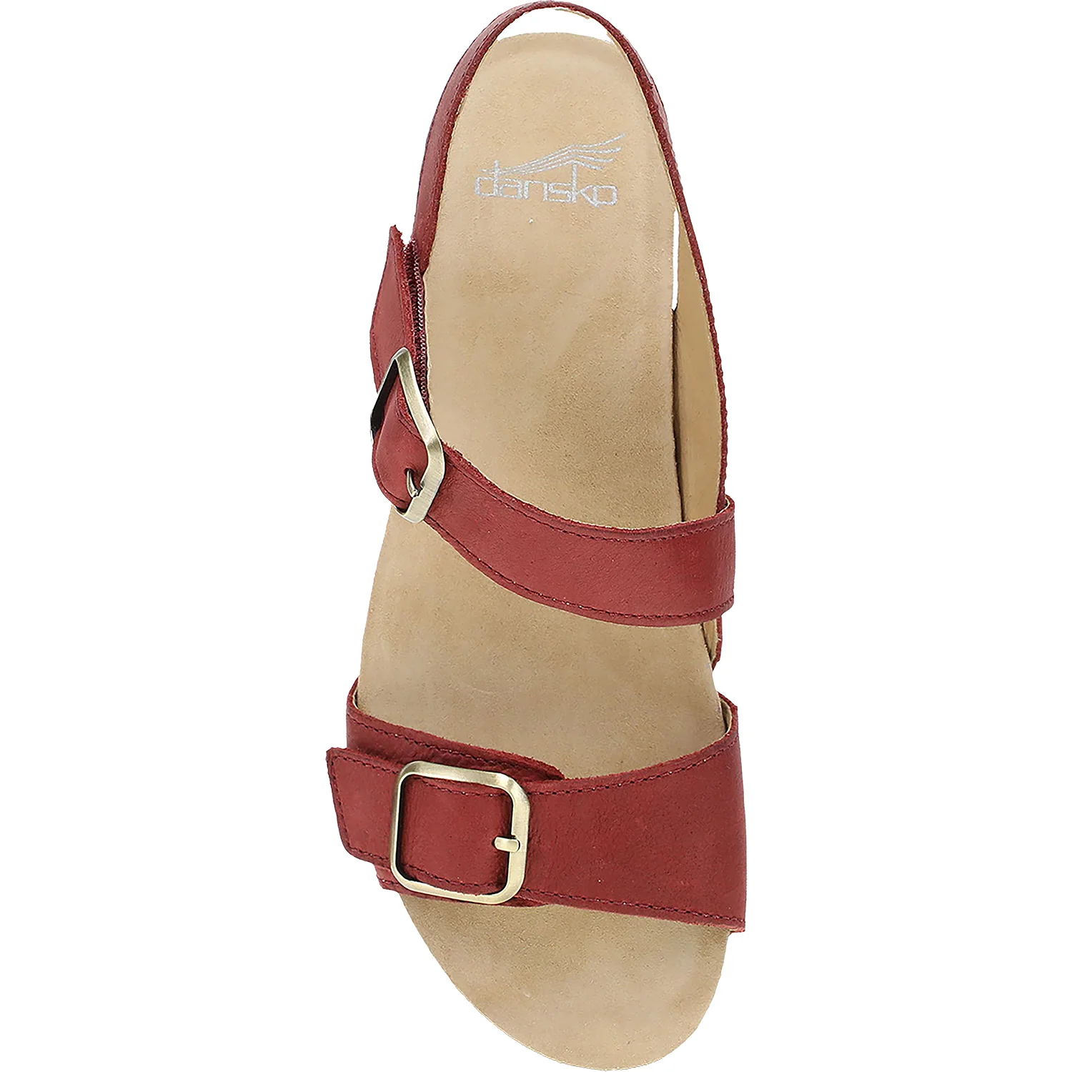Dansko Trinity Women's Wedge Sandals Cayenne Burnished Nubuck - Image 2