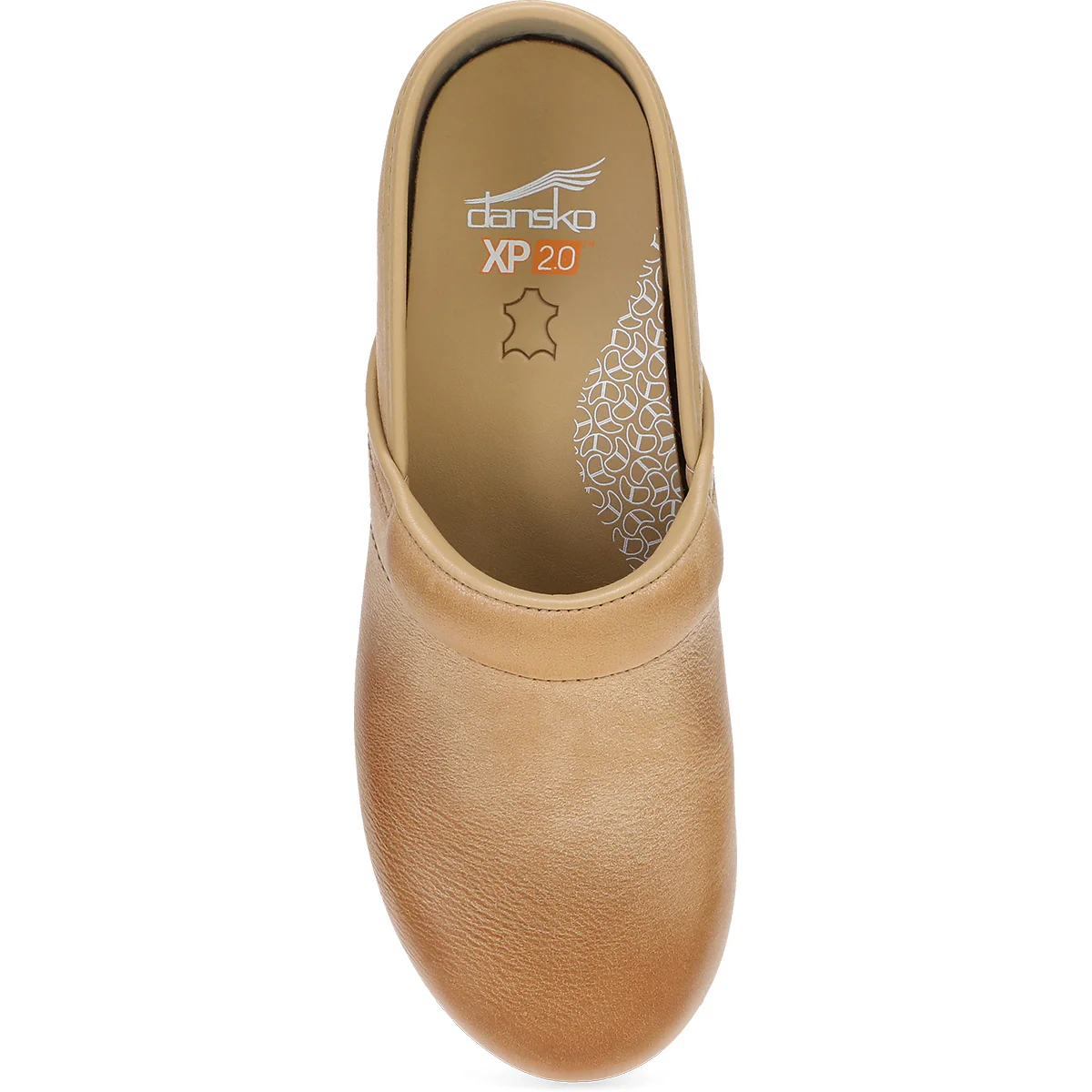 Dansko XP 20 Women's Closed Back Clogs Honey Distressed Leather - Image 2