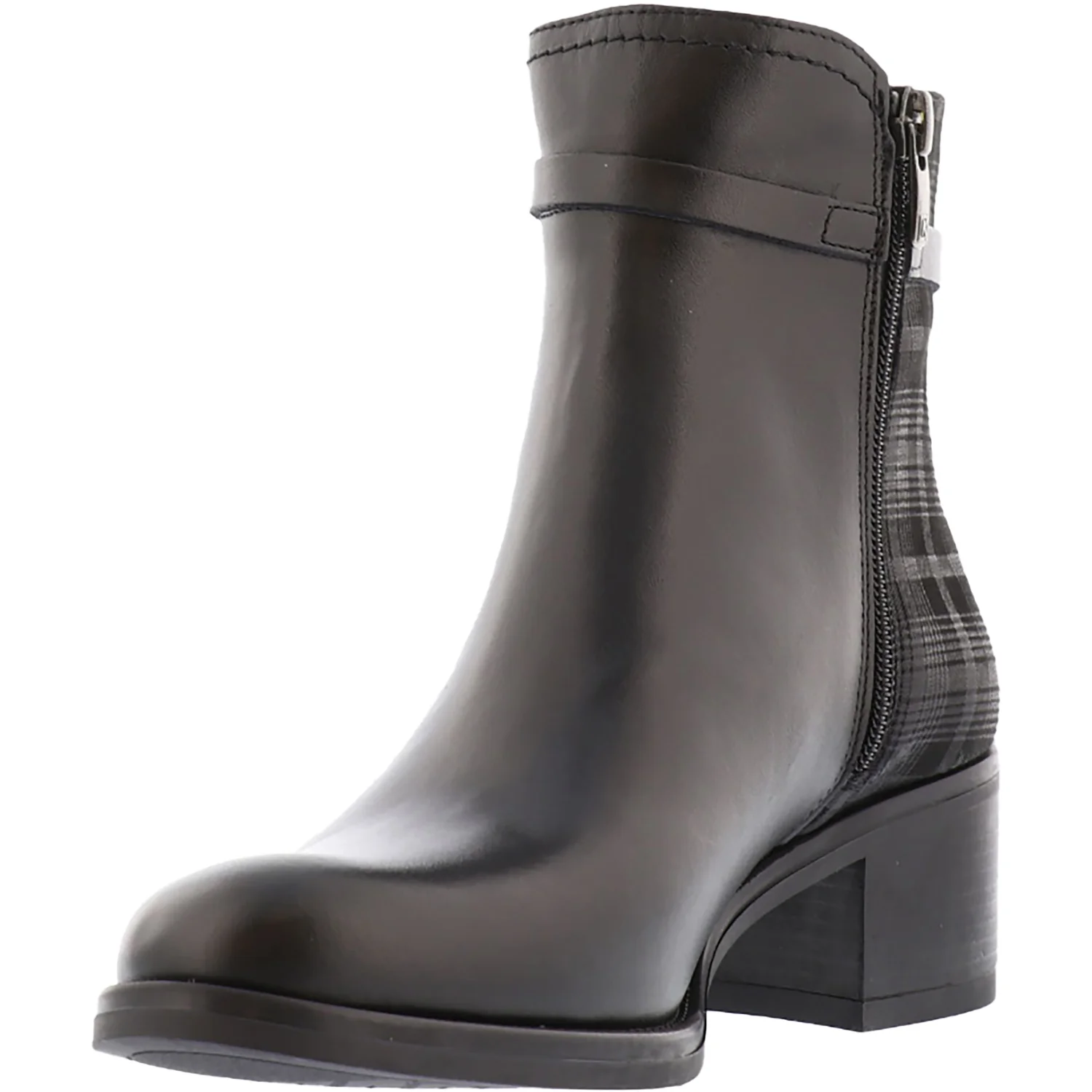 Women's Dorking Chiara D9133-101792 Black Leather/Plaid - Image 3