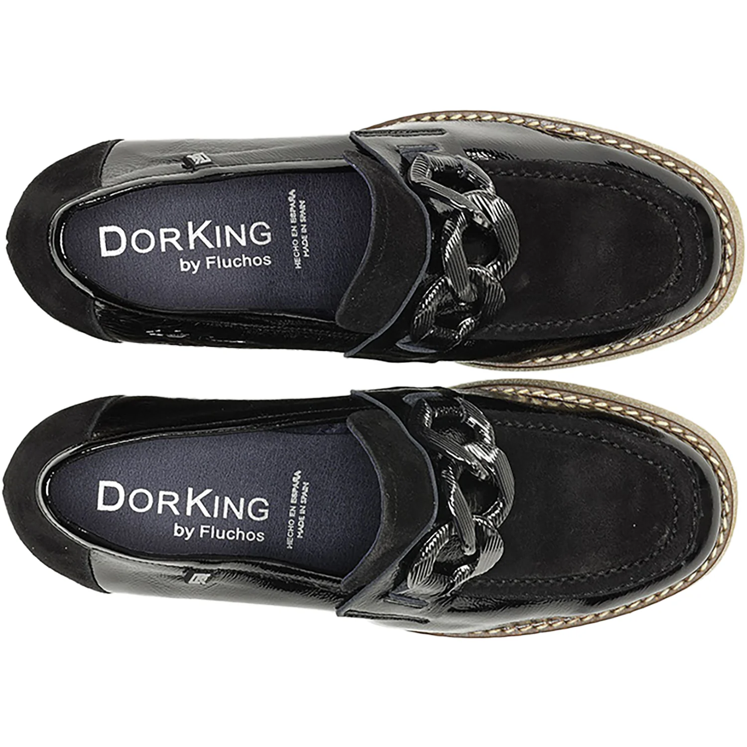 Women's Dorking Oprah D9193 Black Dat/Leather Combo - Image 2