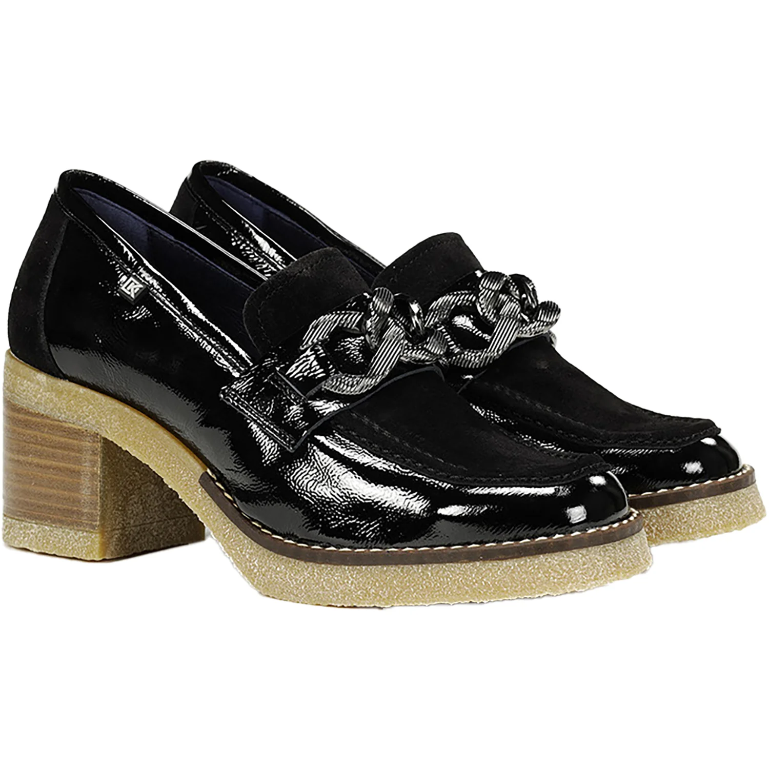 Women's Dorking Oprah D9193 Black Dat/Leather Combo - Image 3