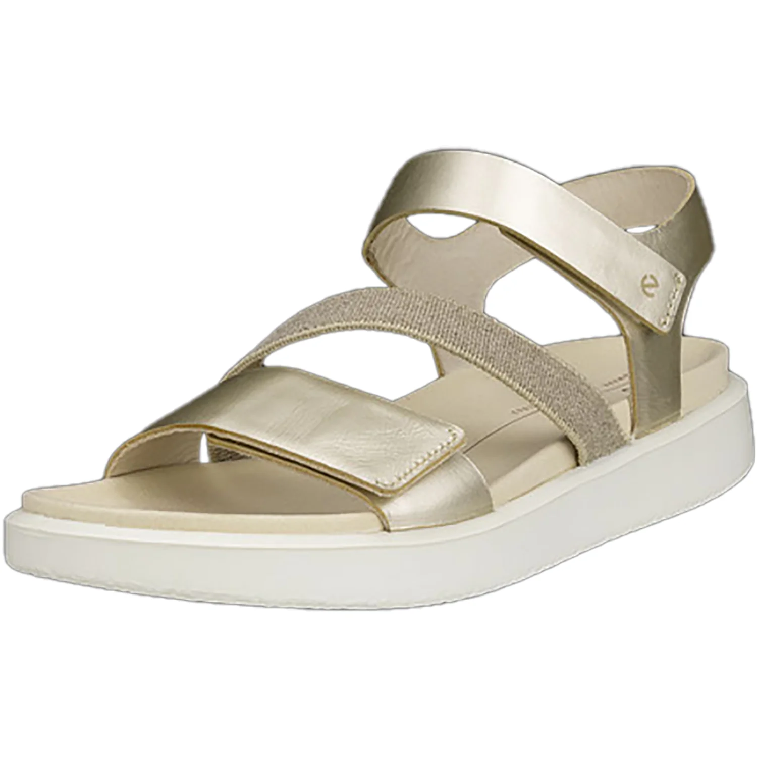 Ecco Flowt Women's Sandals Pure White Gold - Image 2