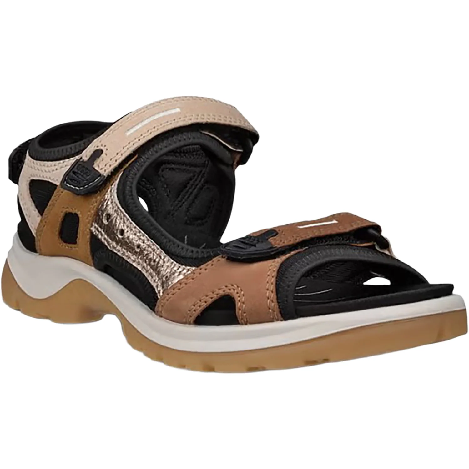 Ecco Offroad Yucatan Women's Outdoor Sandals Multicolor Brown - Image 3