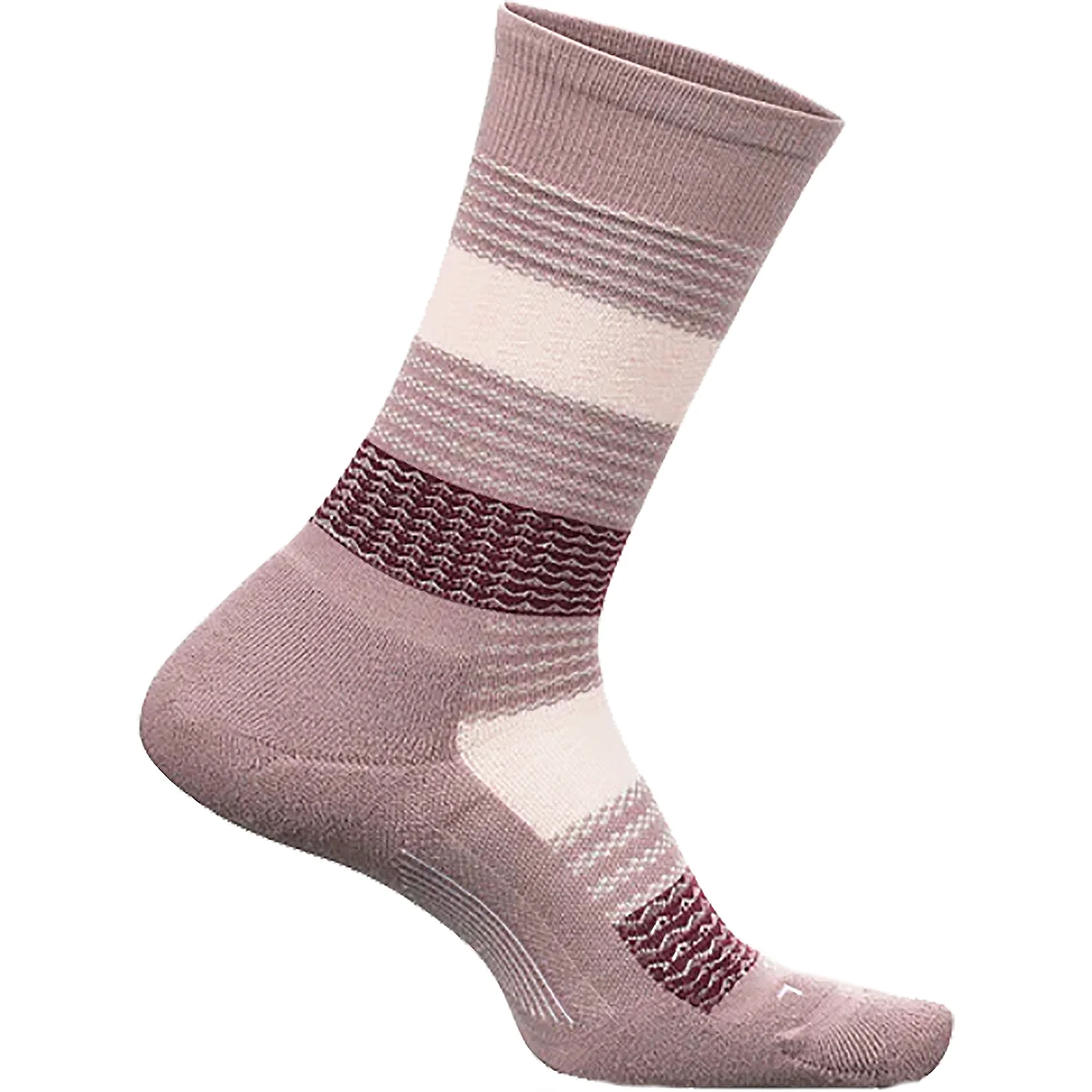 Feetures Everyday Cushion Crew Socks Women's Socks Jacquard Block Lilac