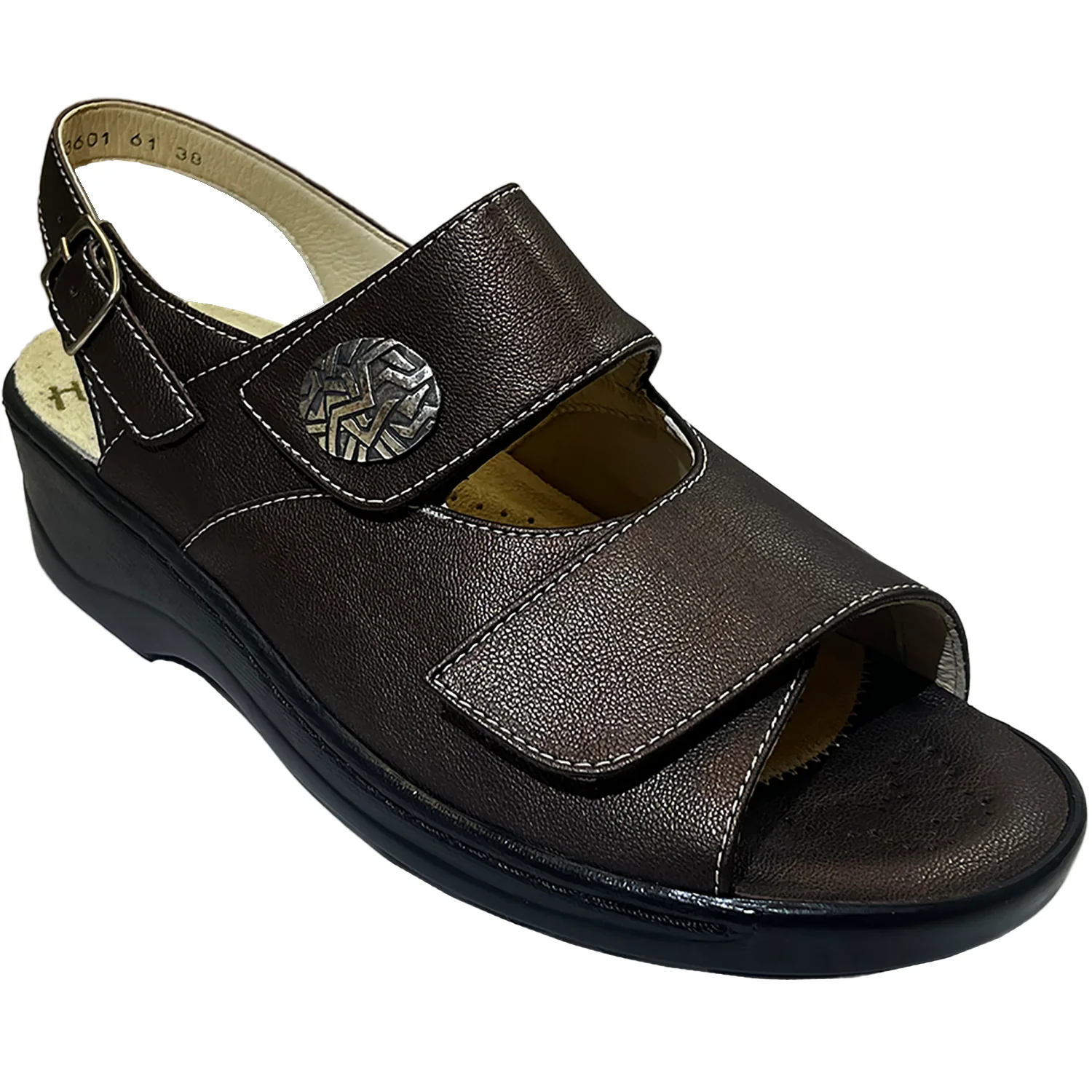 Fidelio Emily Wide Fit Women's Sandals Metallic Brown - Image 5