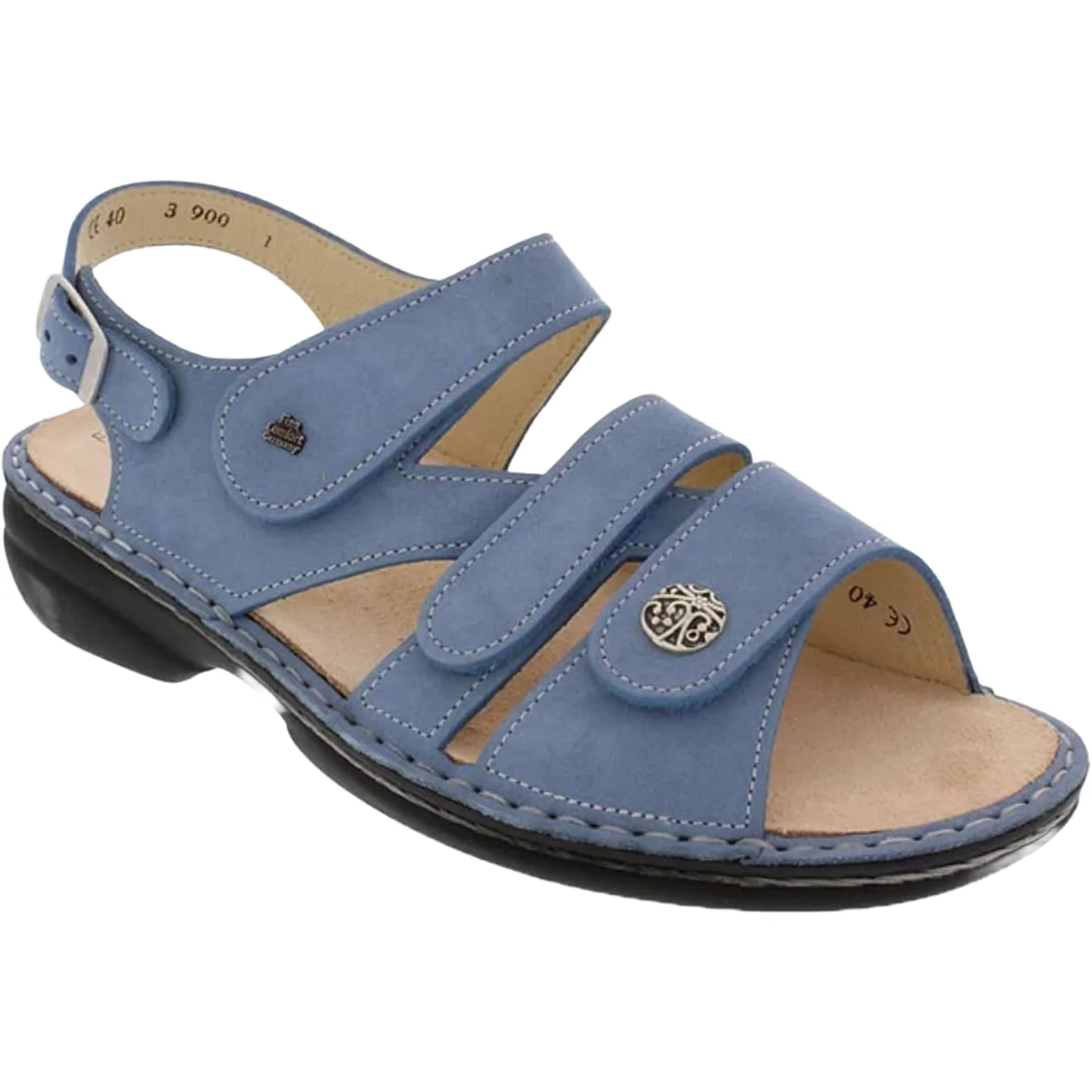 Finn Comfort Gomera Women's Sandals Soft Blue Nubuck