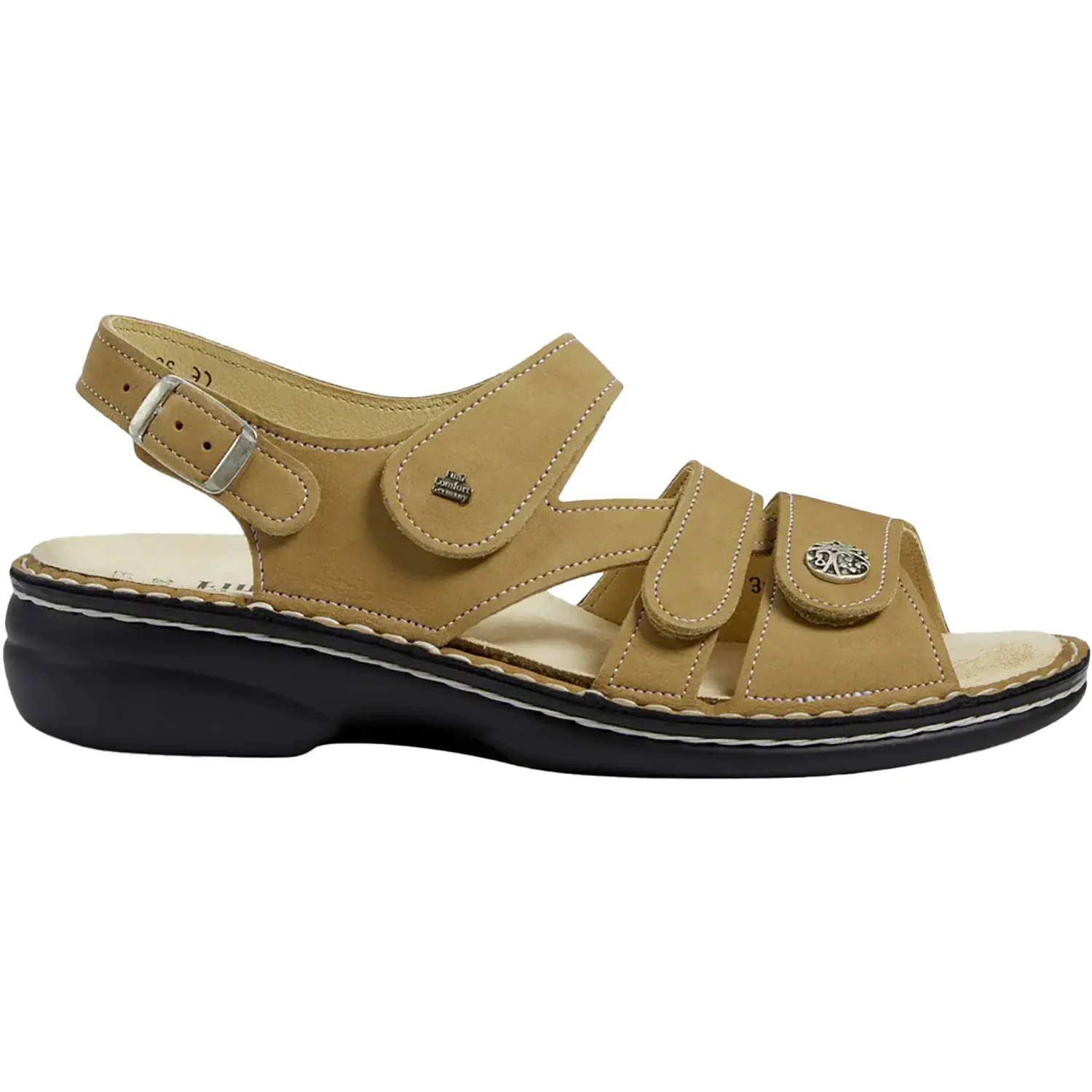 Finn Comfort Gomera Soft Women's Support Sandals Tan Nubuck