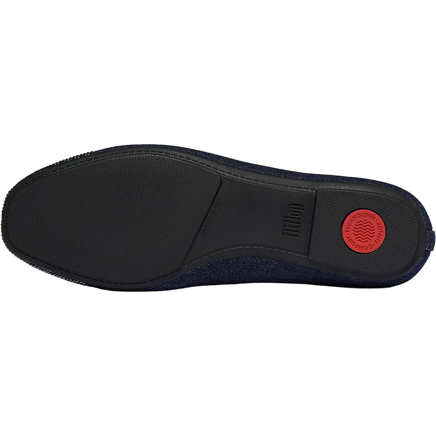 FitFlop Delicato Crystal Cap-Toe Ballet Flat Women's Flats Denim - Image 3