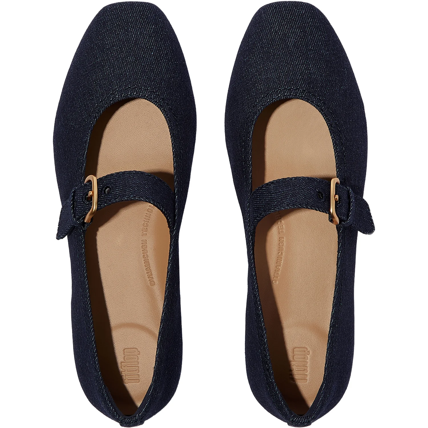FitFlop Delicato Denim Women's Mary Jane Flats Dark Denim - Image 2