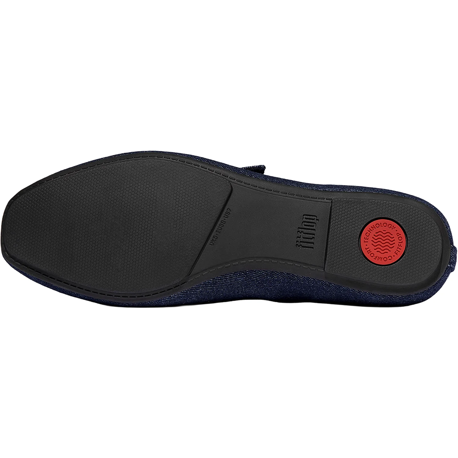 FitFlop Delicato Denim Women's Mary Jane Flats Dark Denim - Image 3
