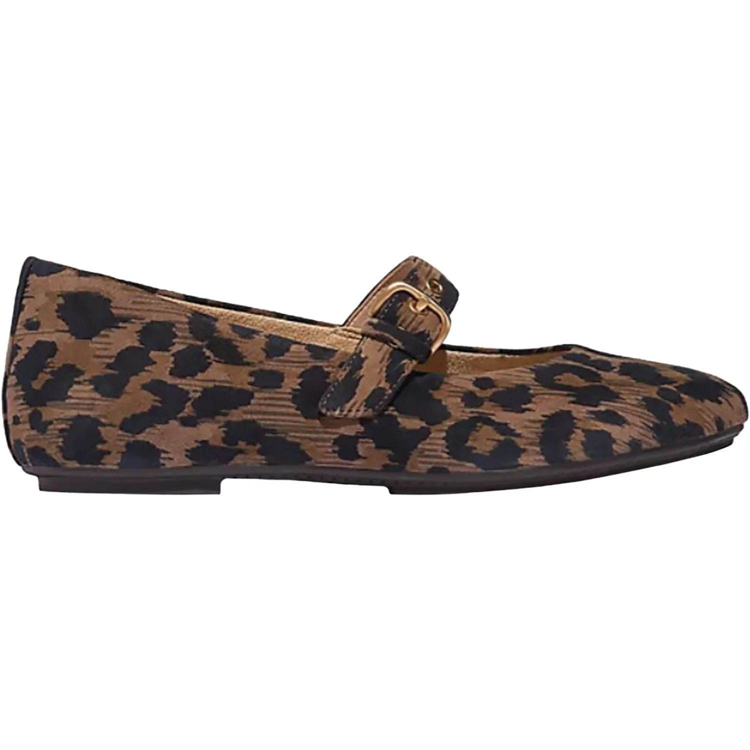 Fitflop Delicato Leopard Women's Dressy Mary Janes Chocolate Mix