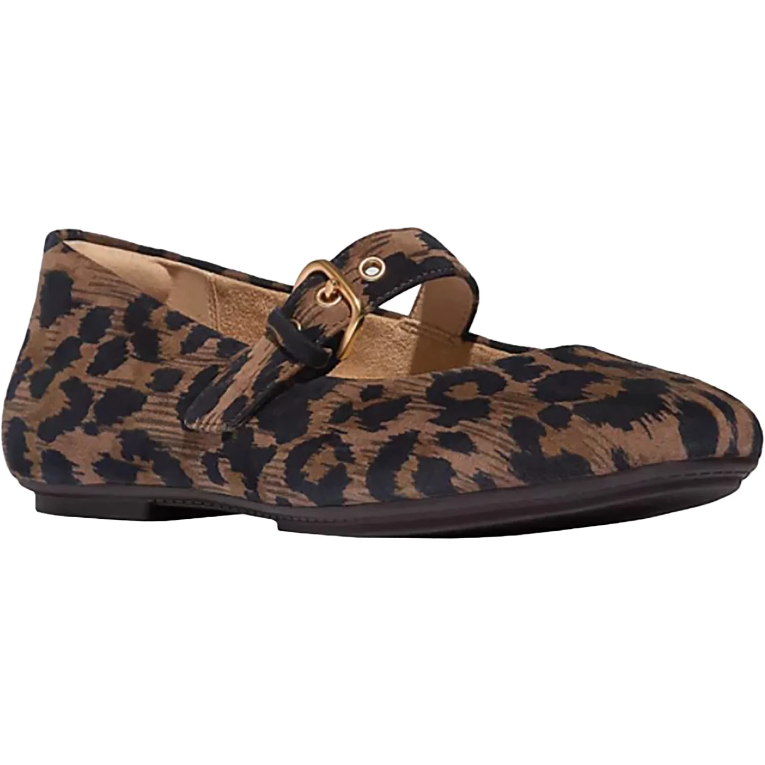 Fitflop Delicato Leopard Women's Dressy Mary Janes Chocolate Mix - Image 3