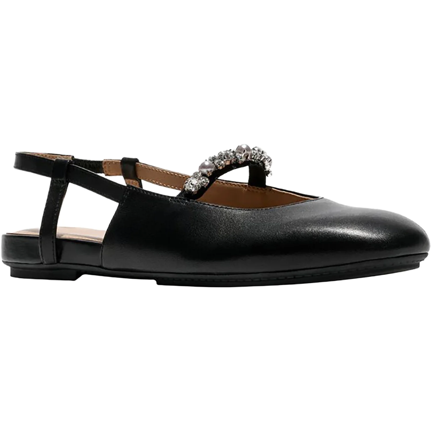 Fitflop Delicato Pearls-and-Crystal Slingback Women's Dress Flats Black - Image 4