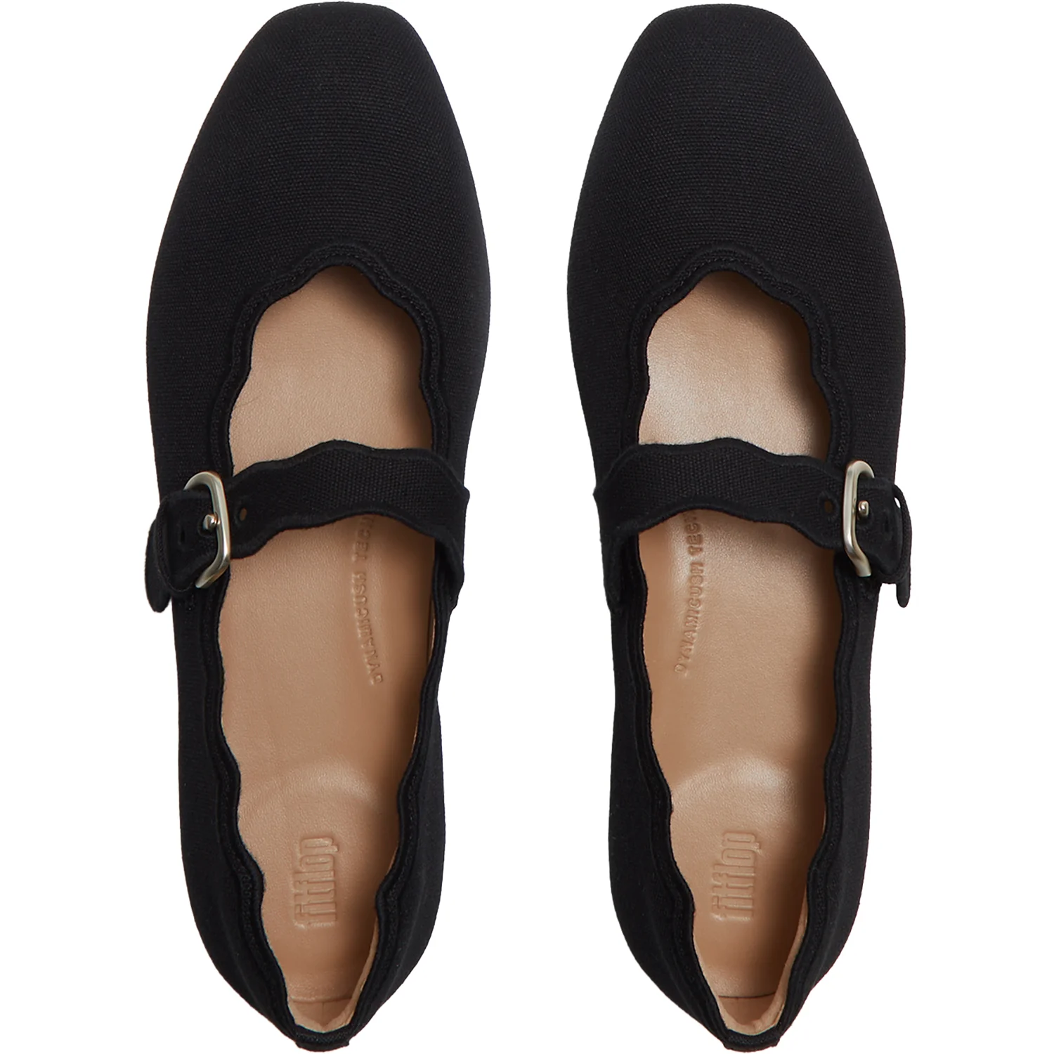 FitFlop Delicato Wave-Edge Canvas Women's Black - Image 2
