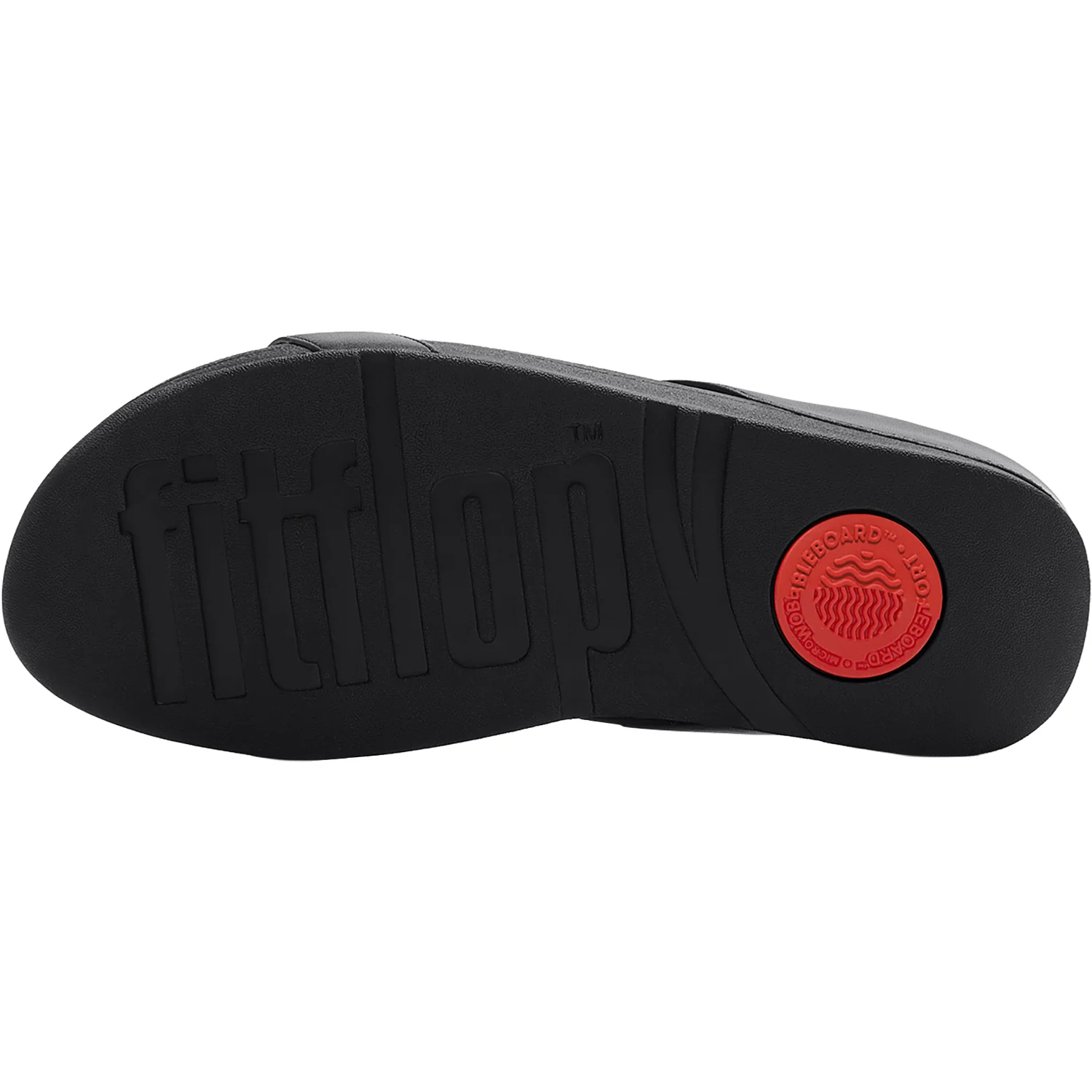 FitFlop Fino Pearls-and-Crystal H-Bar Slide Women's Slide Sandals Black - Image 3