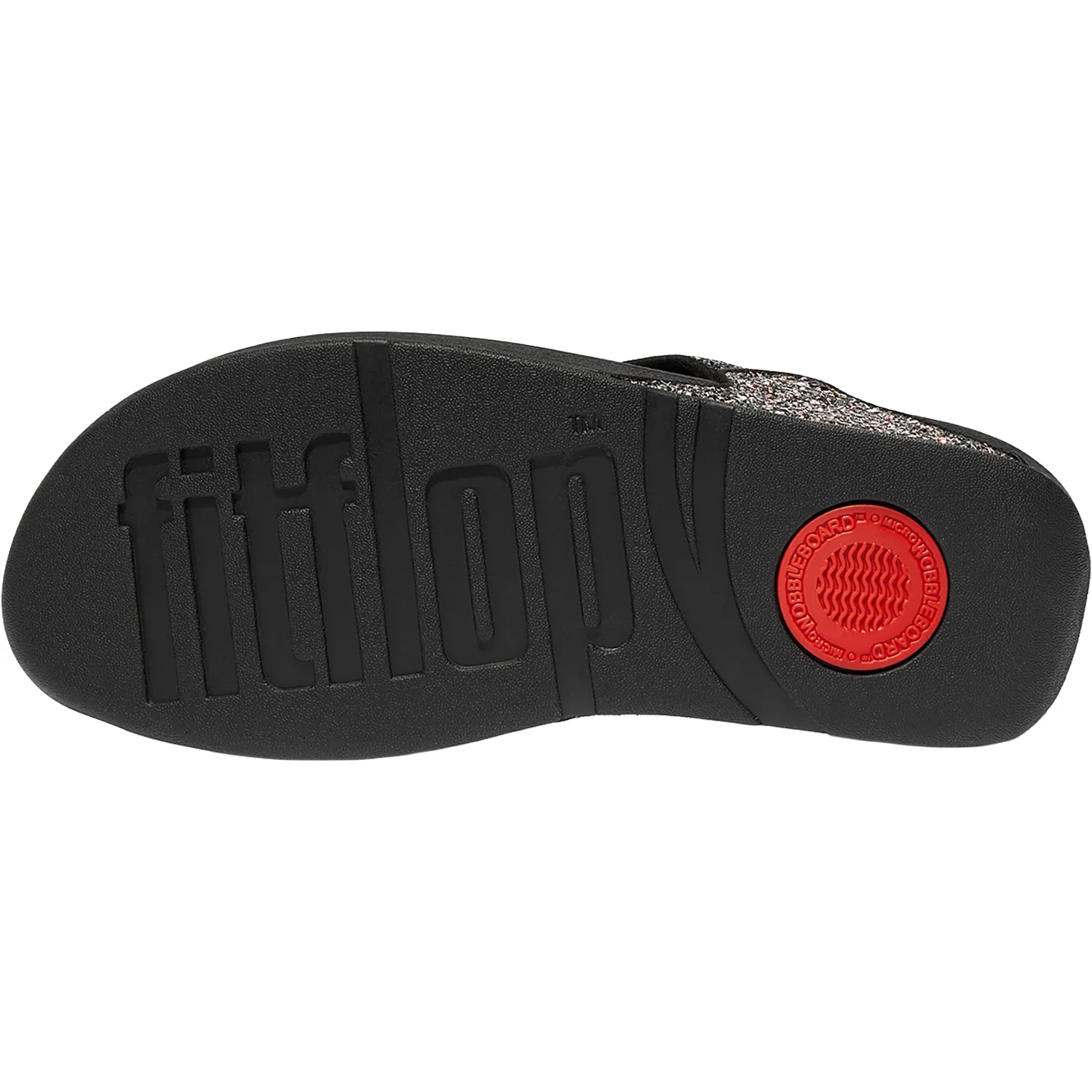 FitFlop Lulu Multi-Tonal Glitter Toe-Post Sandal Women's Thong Sandals Black Multi - Image 2