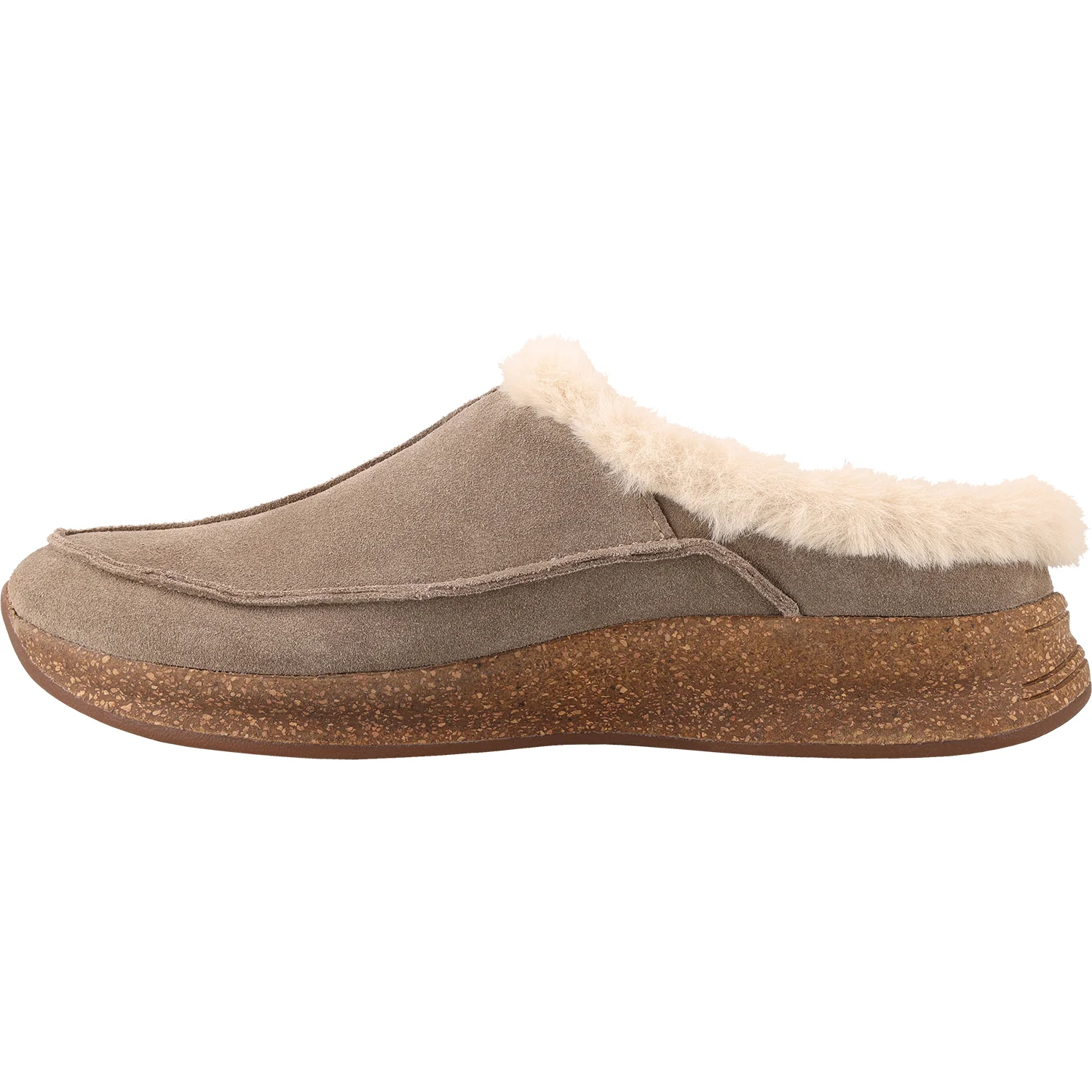 Taos Future Women's Clogs Slippers Dark Taupe Suede - Image 3