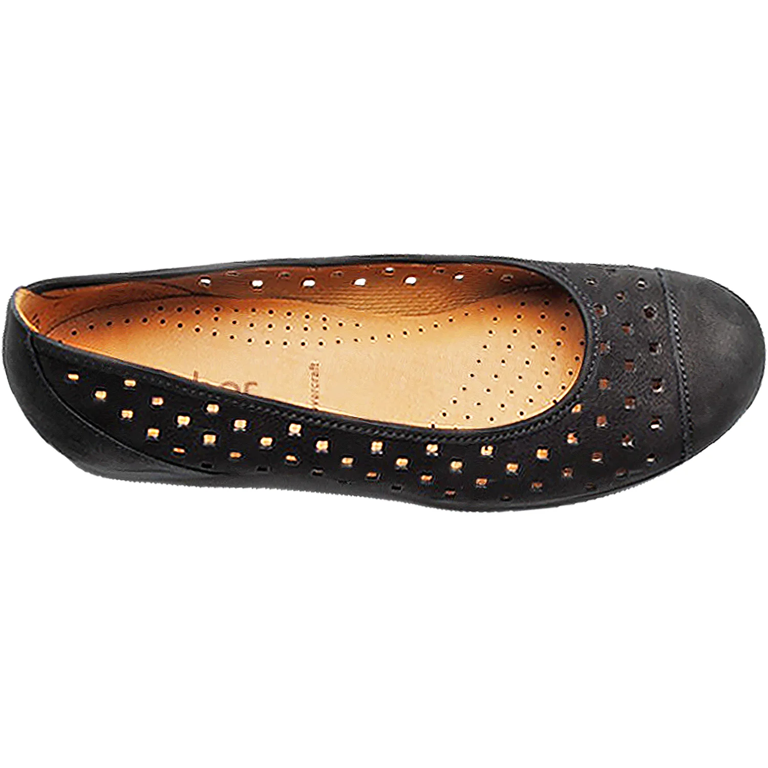 Gabor 416917 Women's Ballerina Flats Black Suede - Image 2