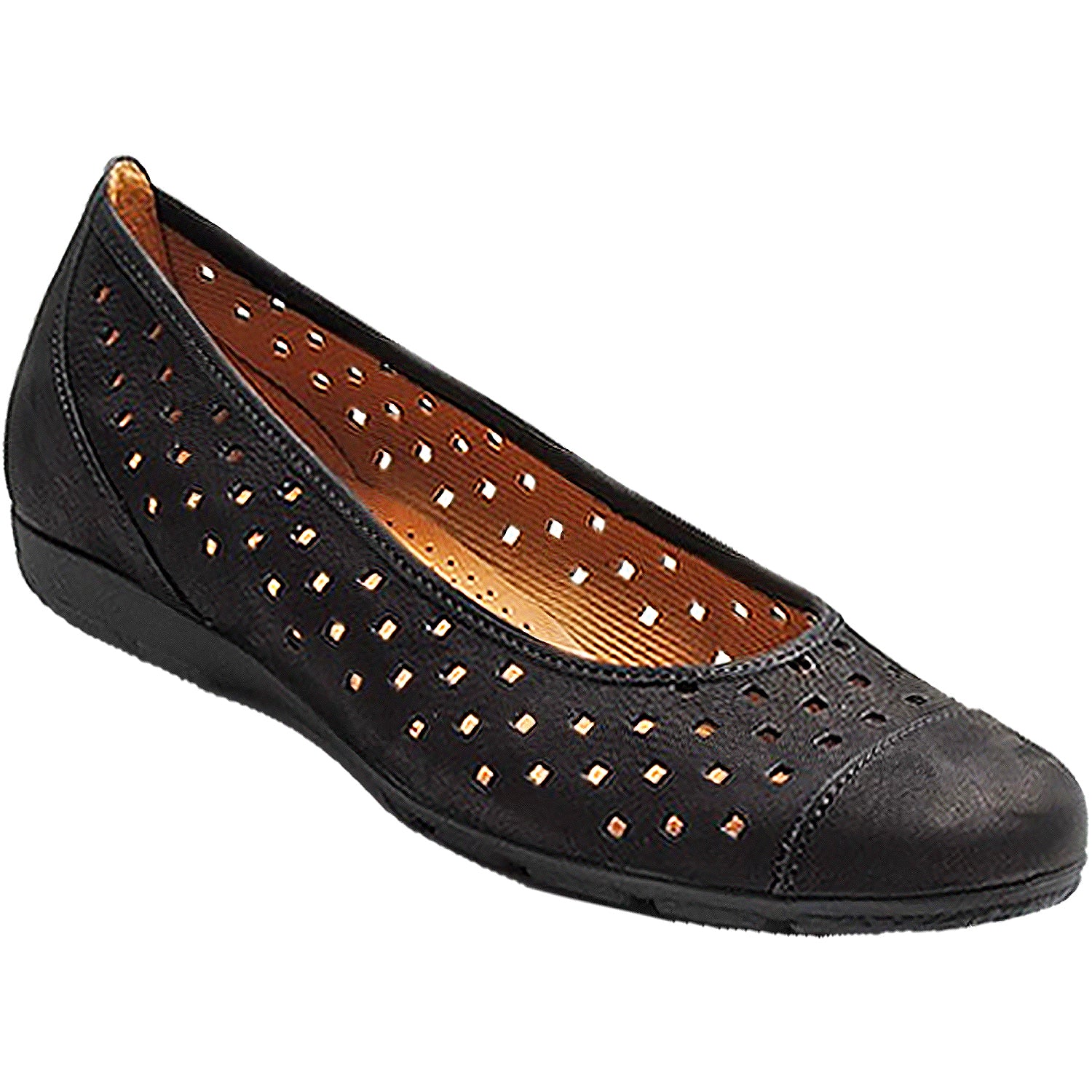 Gabor 416917 Women's Ballerina Flats Black Suede - Image 3