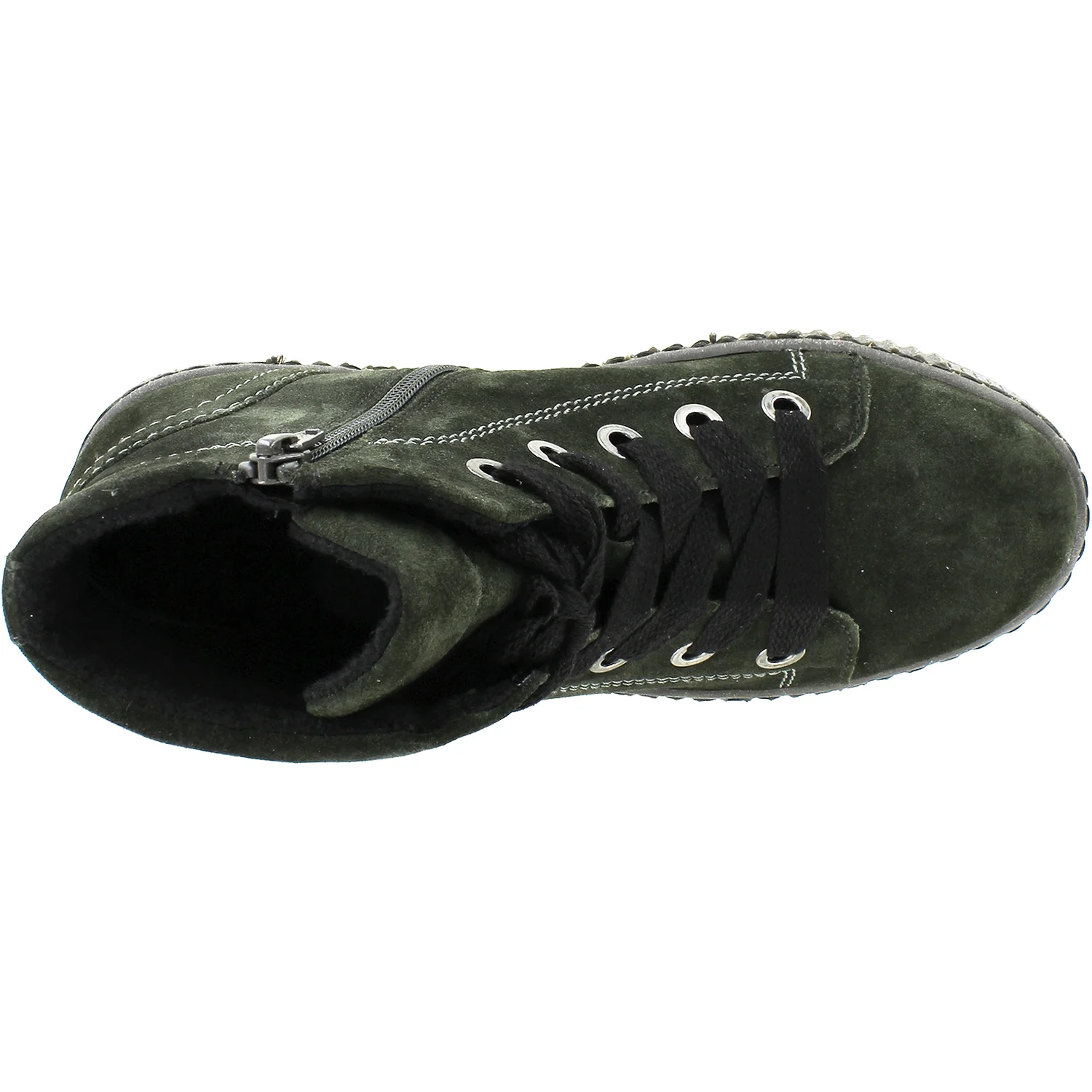 Gabor 9373531 Women's High Top Sneakers Anthracite Suede - Image 2