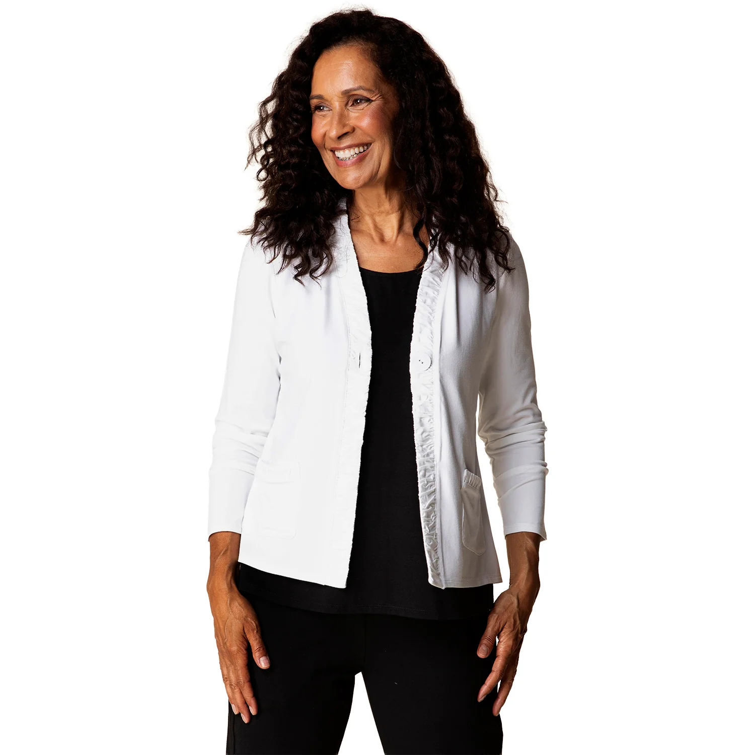Habitat Core Travel Ruched Front Jacket Women's Outerwear White - Image 2