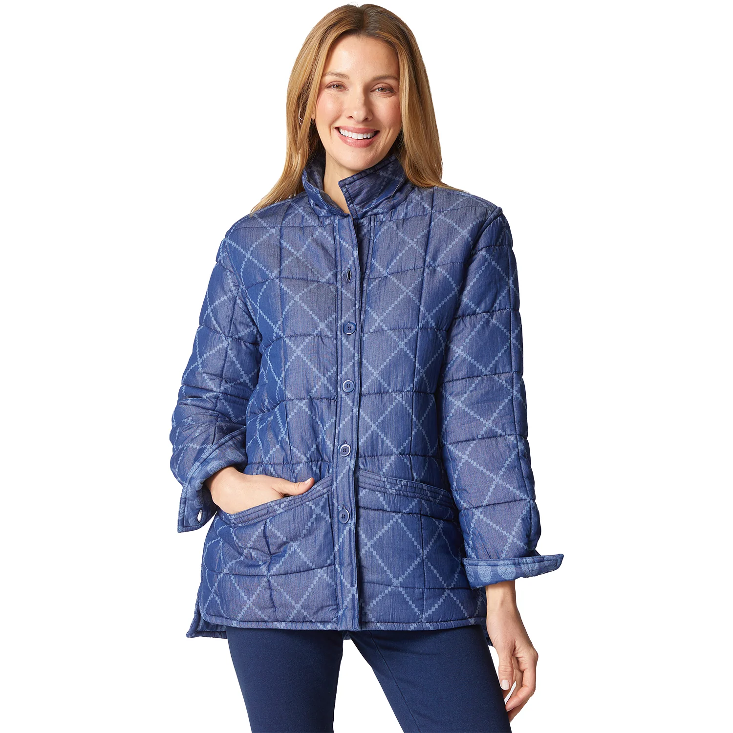 Habitat Cozy Quilt Chloe Shacket Women's Outerwear Denim